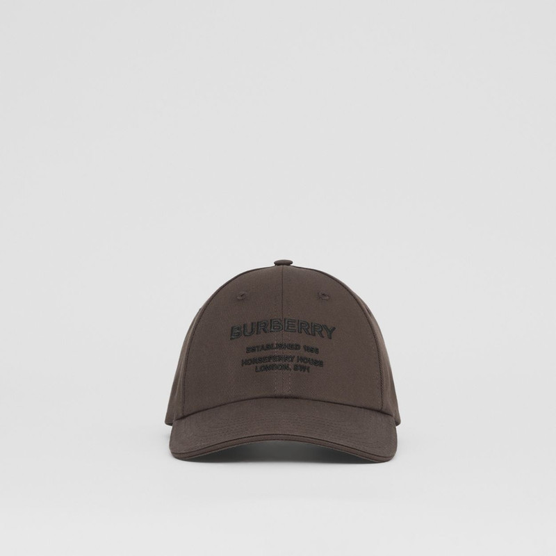 Horseferry Motif Cotton Twill Baseball Cap 1