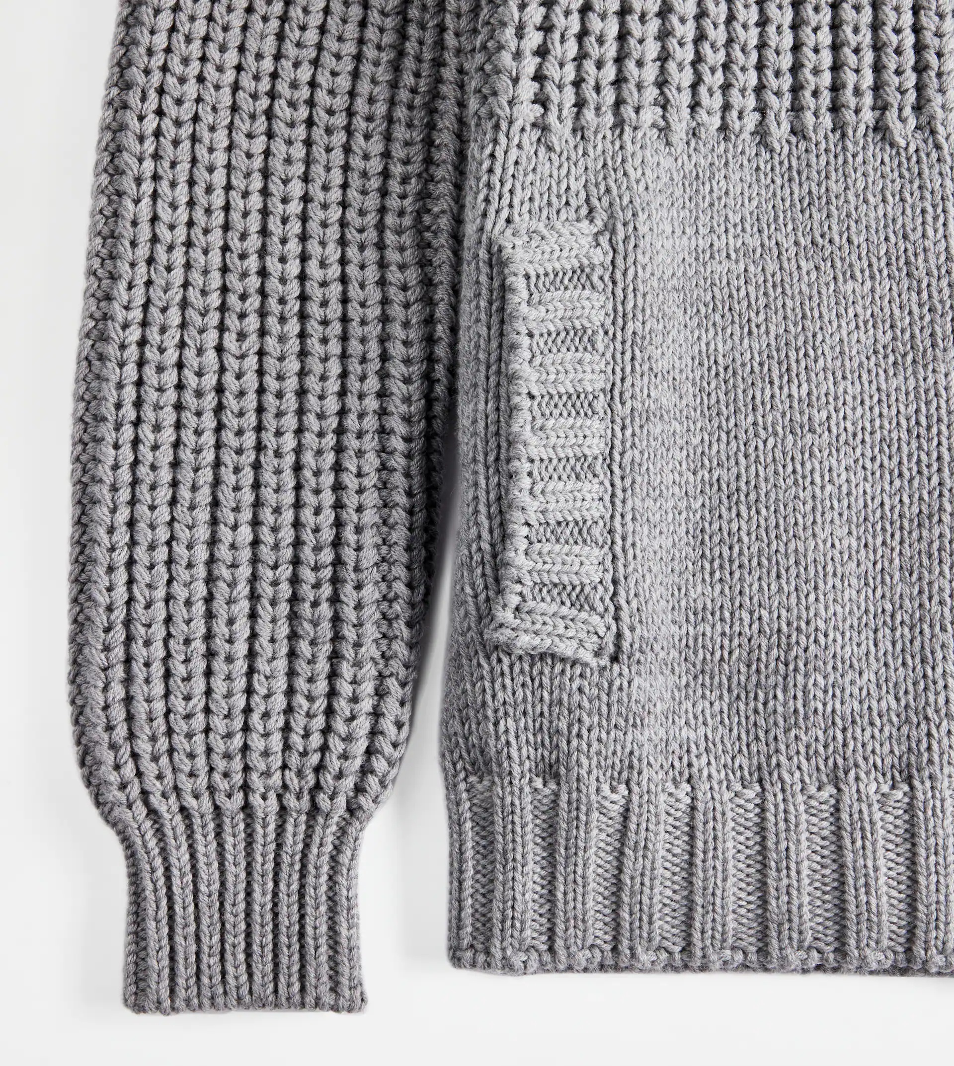 TOD'S ZIPPED CARDIGAN - GREY - 6