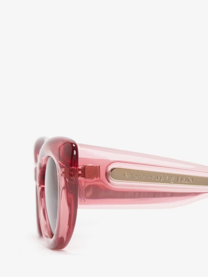 Women's The Curve Cat-eye Sunglasses in Pink - 4