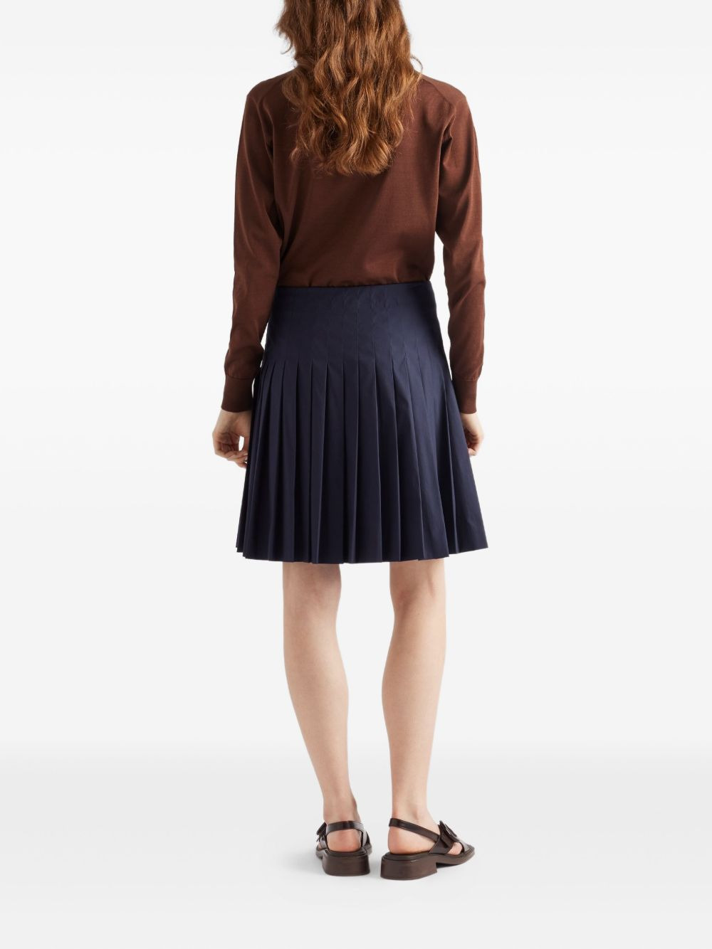 polo-neck ribbed-knit sweater - 3