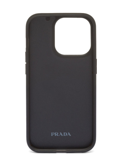 Prada Saffiano logo Iphone 14 Pro case outlook