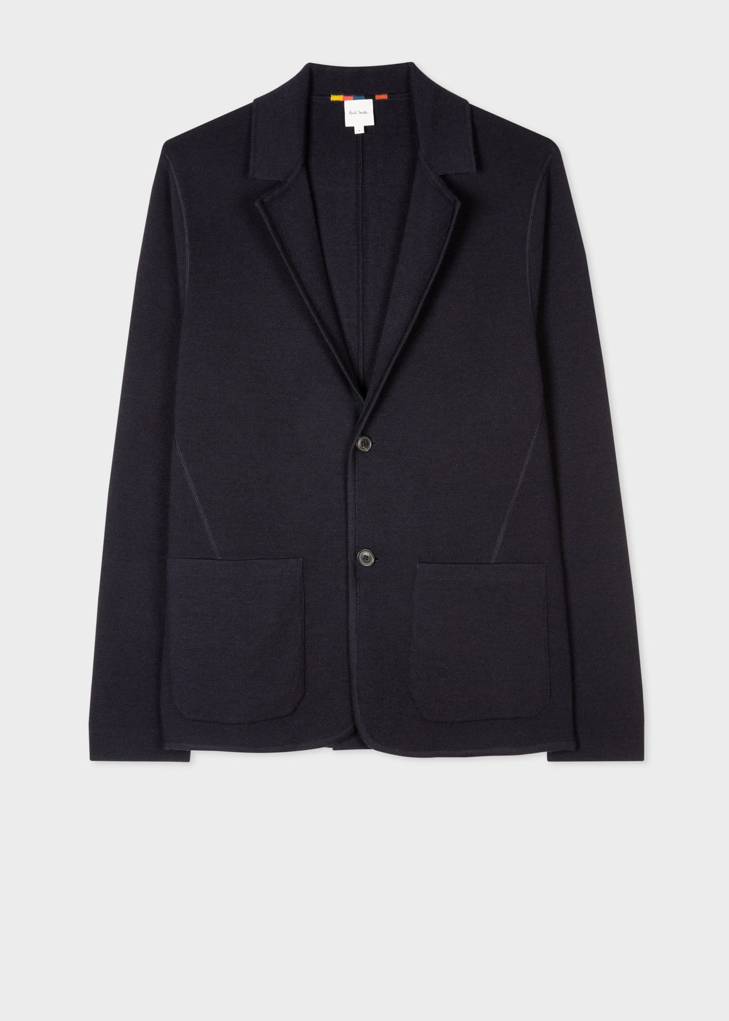 Knitted Wool Cardigan Blazer - 1