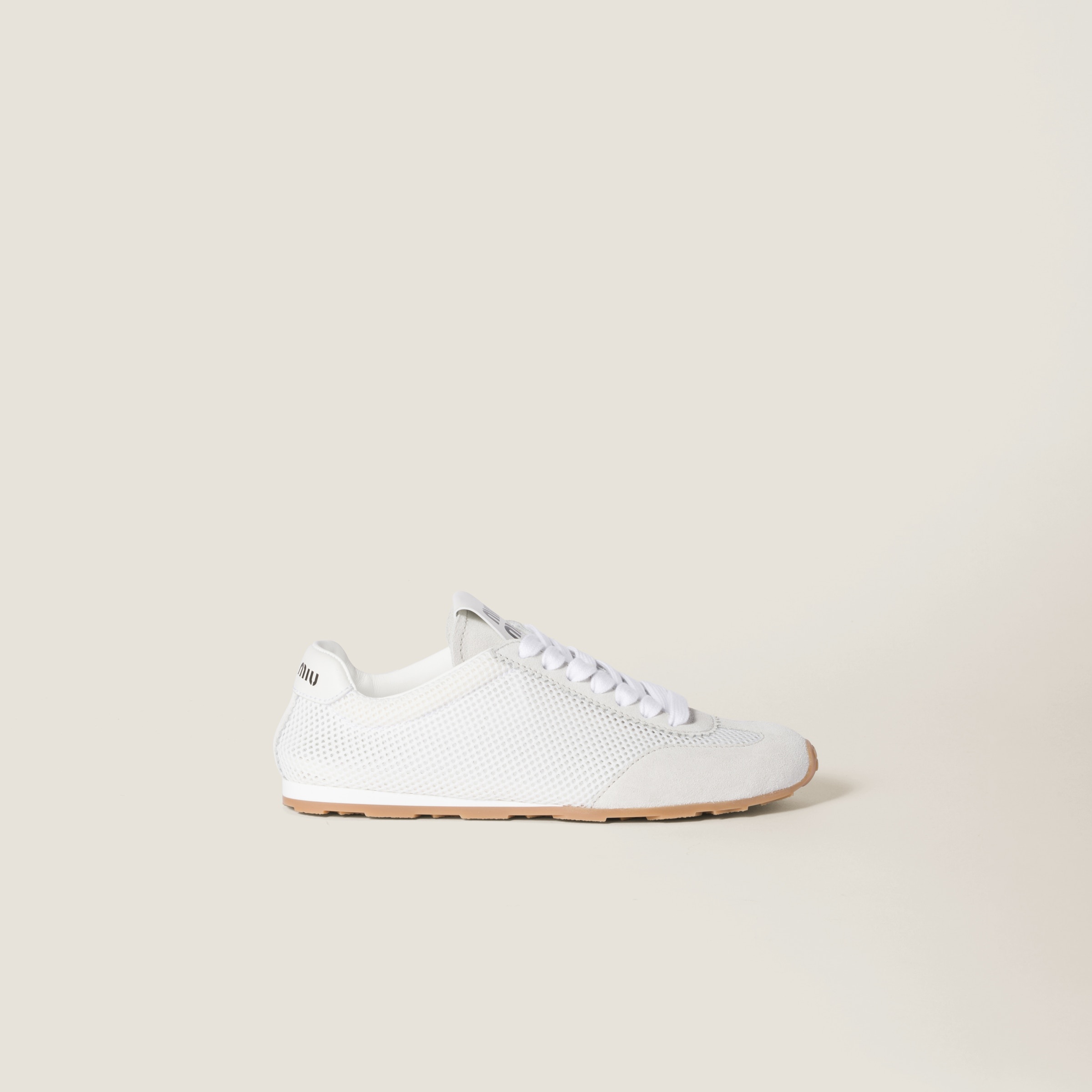 Plume mesh and suede sneakers - 2