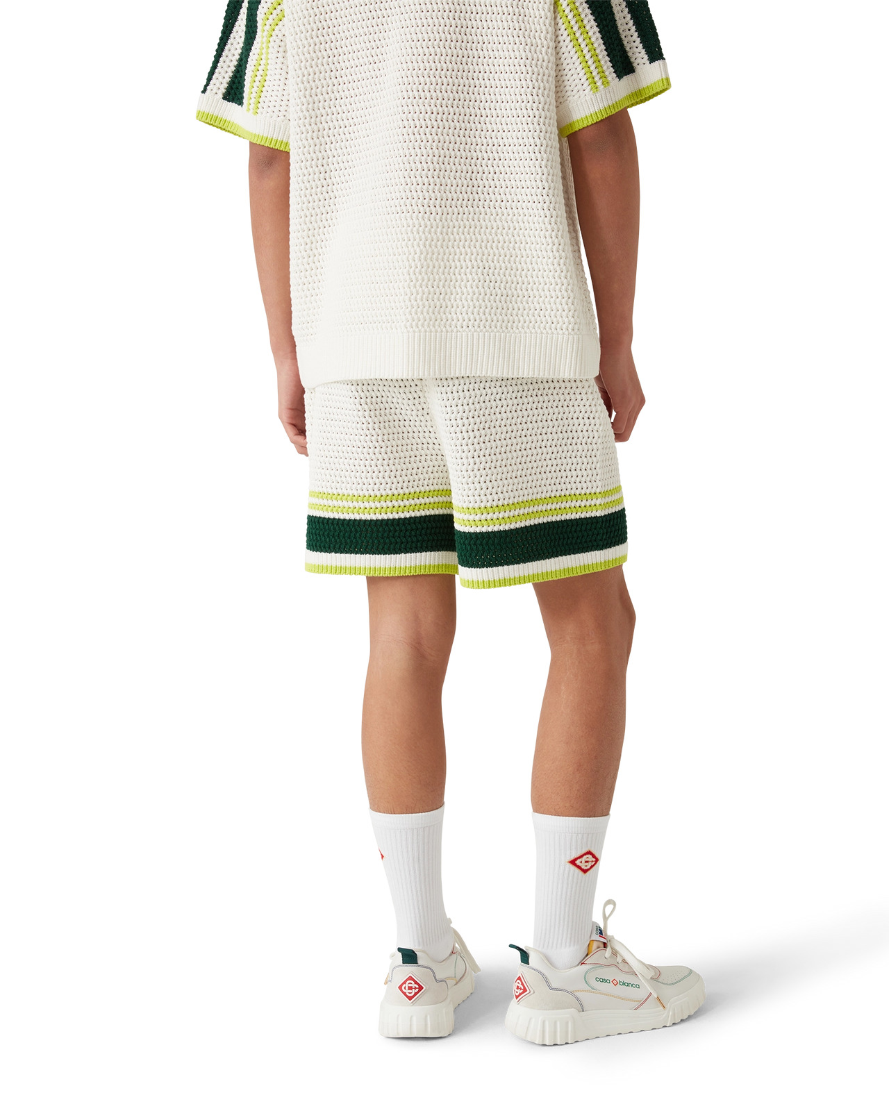 Mens Court White & Multicolour Sneakers | Casablanca Paris - 13