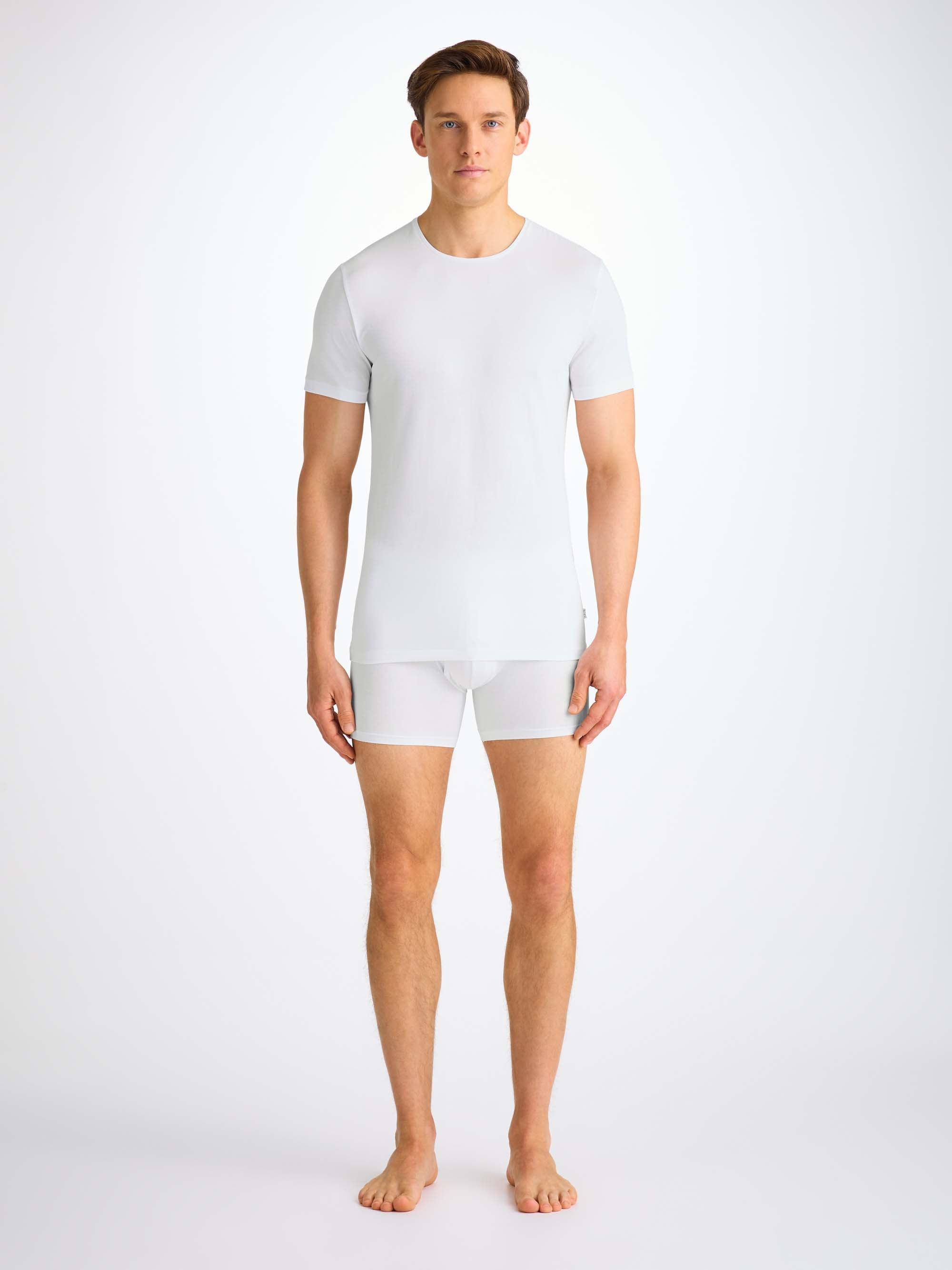 Men's Underwear T-Shirt Jack Pima Cotton Stretch White - 3