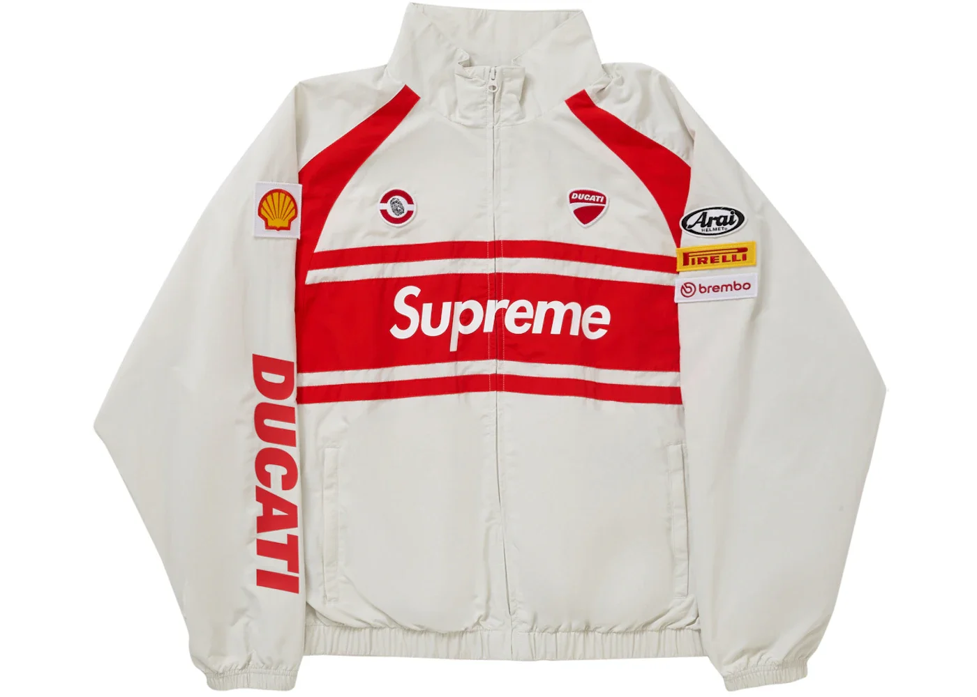 Supreme Ducati Track Jacket Light Grey - 1