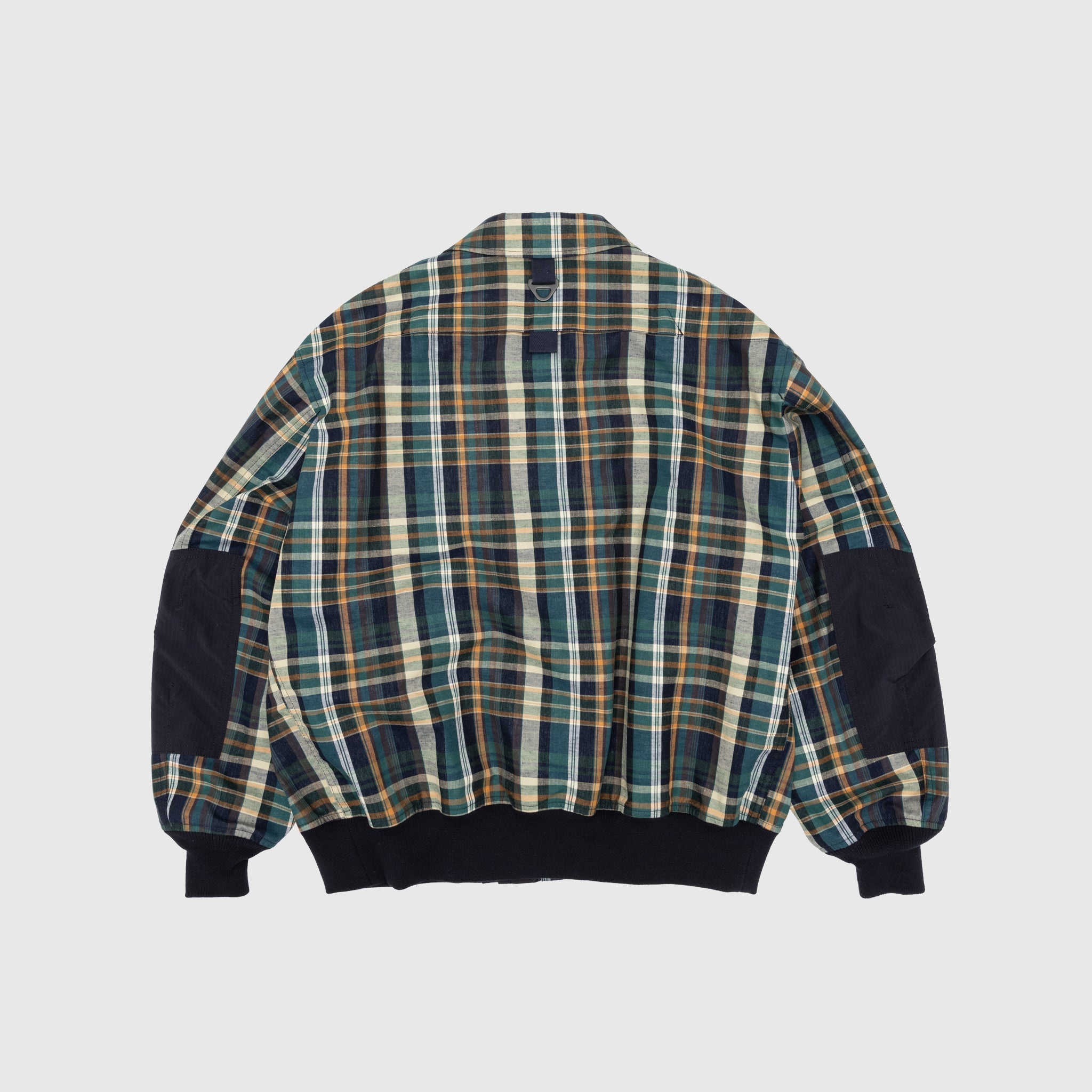 COTTON LINEN CHECK TRIPLE LAYER JACKET - 9