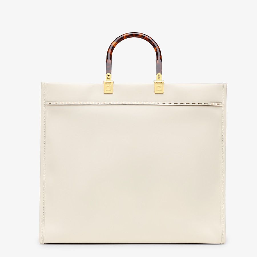 White leather shopper - 4