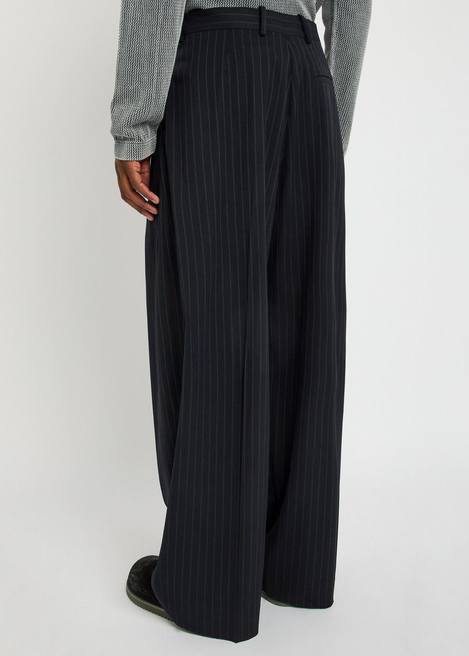 Acne Studios Pinstriped Woven Tailored Trousers - 3
