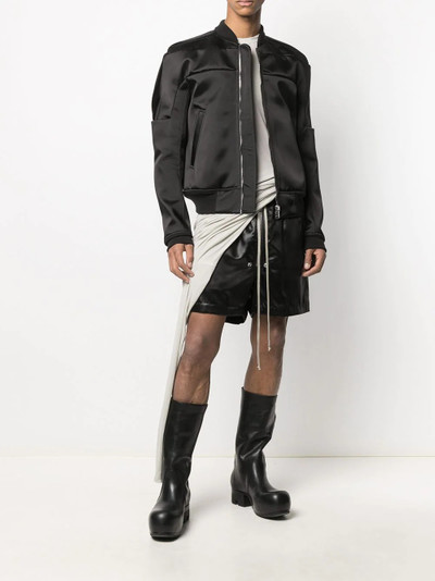 Rick Owens zipped-up bomber jacket outlook