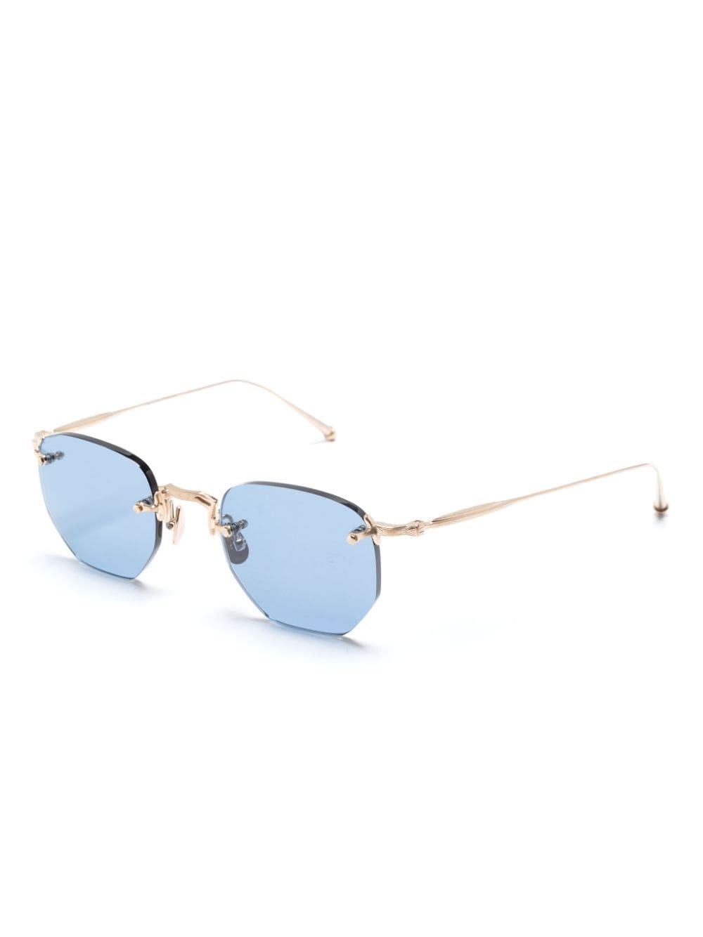 geometric-frame rimless sunglasses - 2