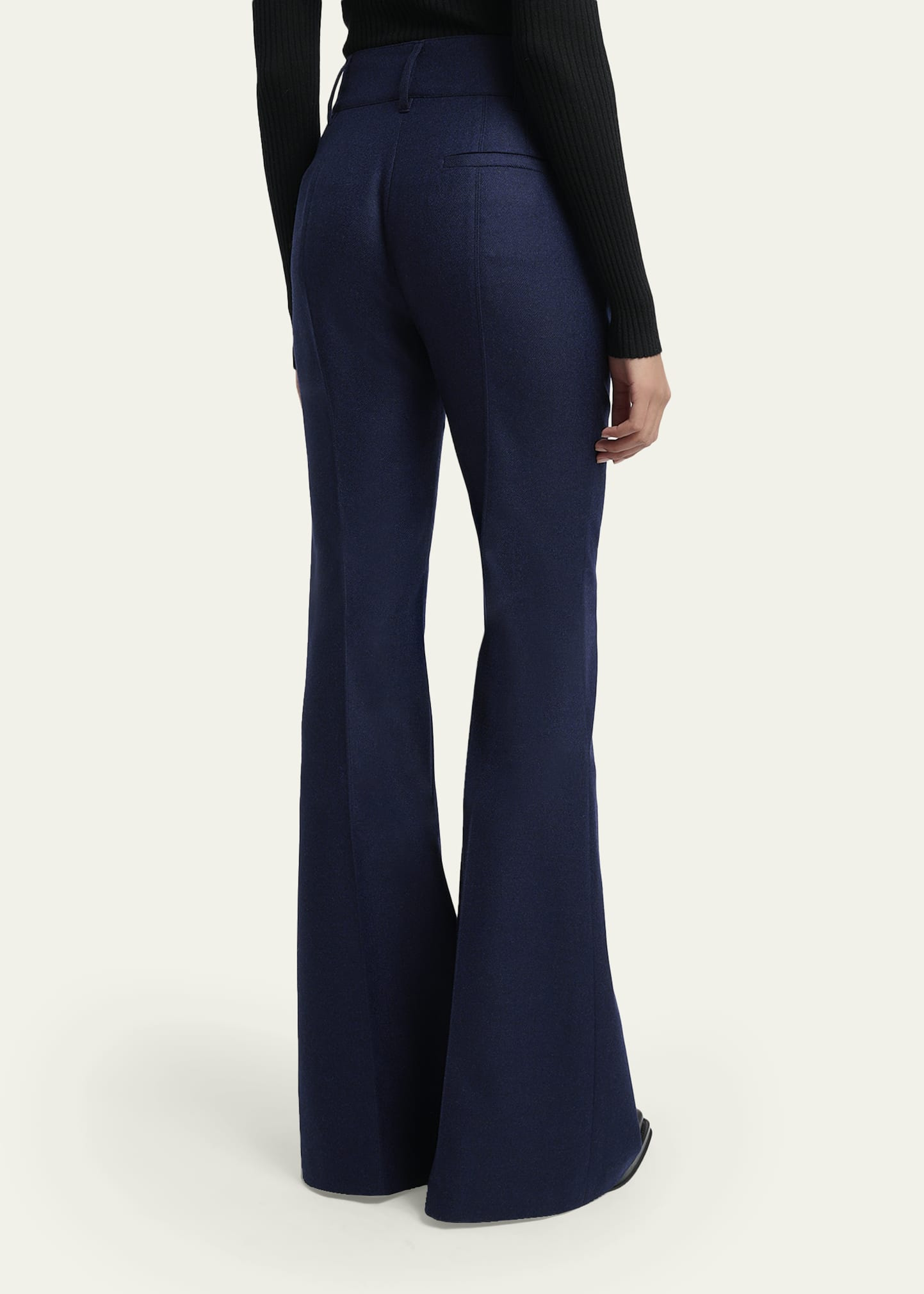 Rhein Wool-Cashmere Flare Pants - 3