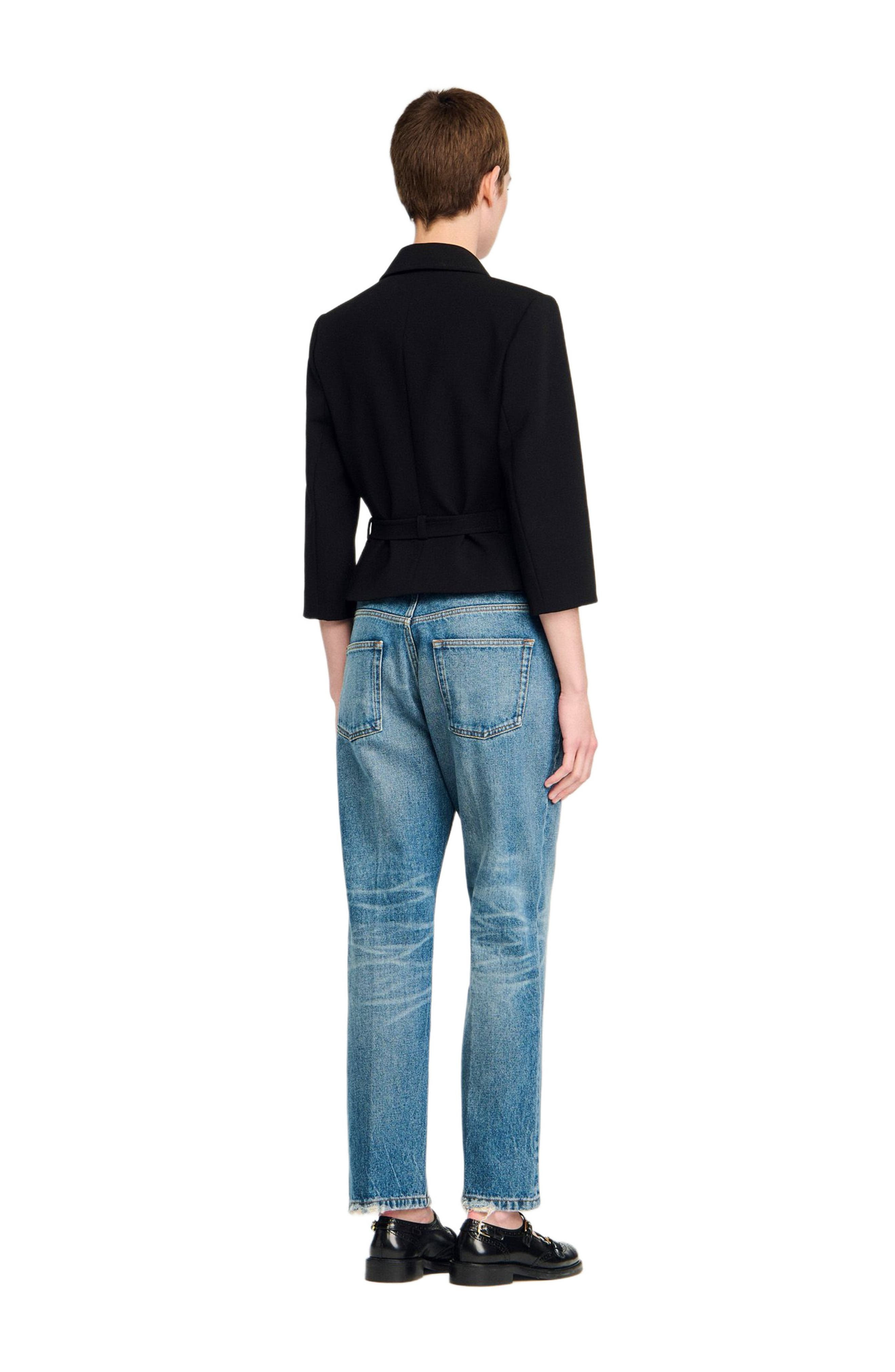 SANDRO Short tailored jacket in Black at Nordstrom - 2