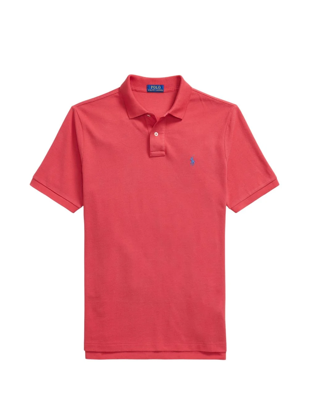 logo-embroidered cotton polo shirt - 1