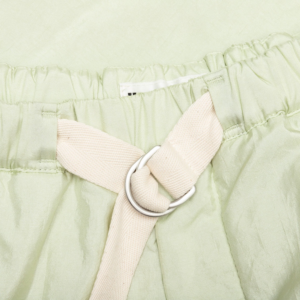 BELTED SHORTS - SOFT PIGMENT GREEN - 3