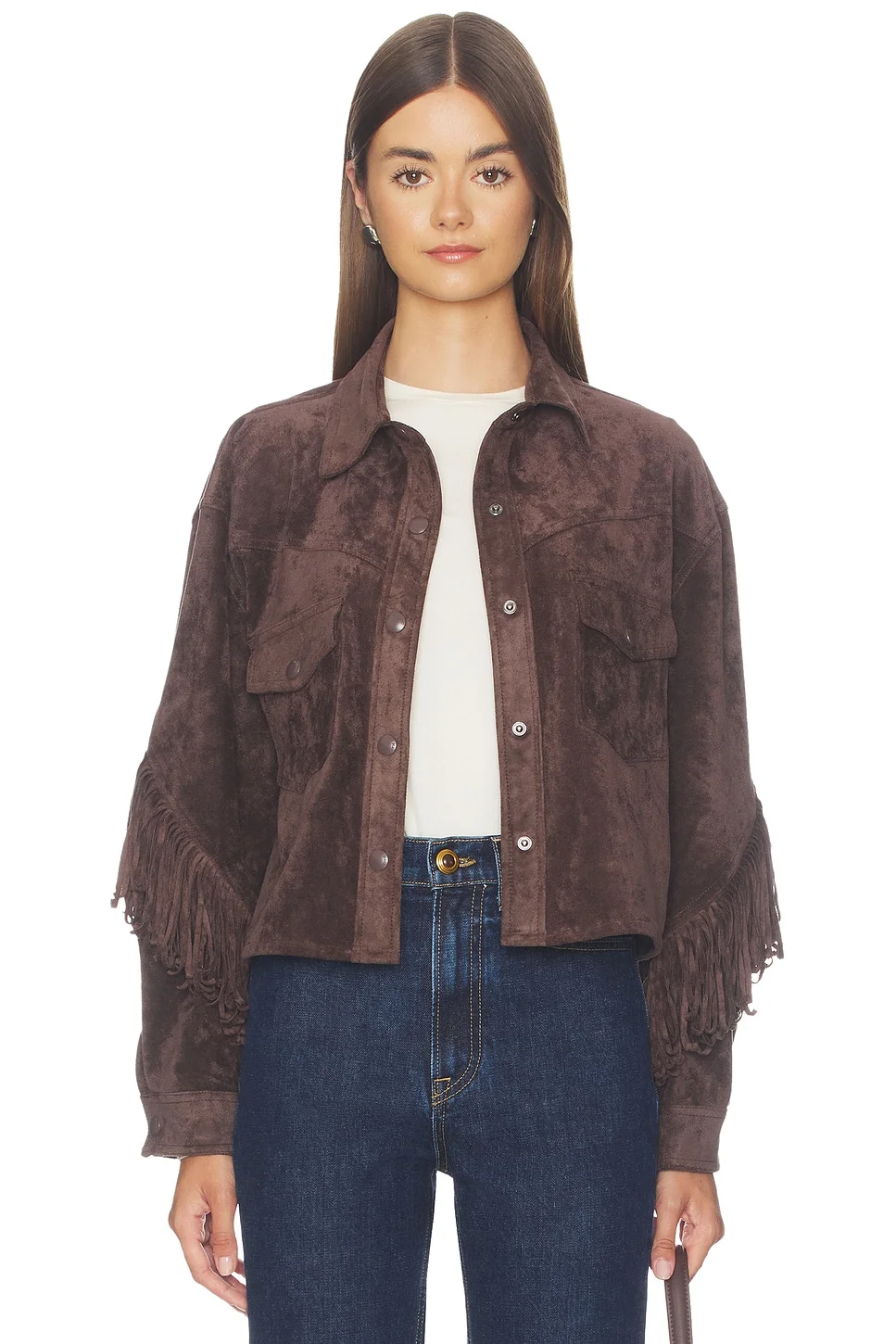 Cropped Fringe Jacket - 1
