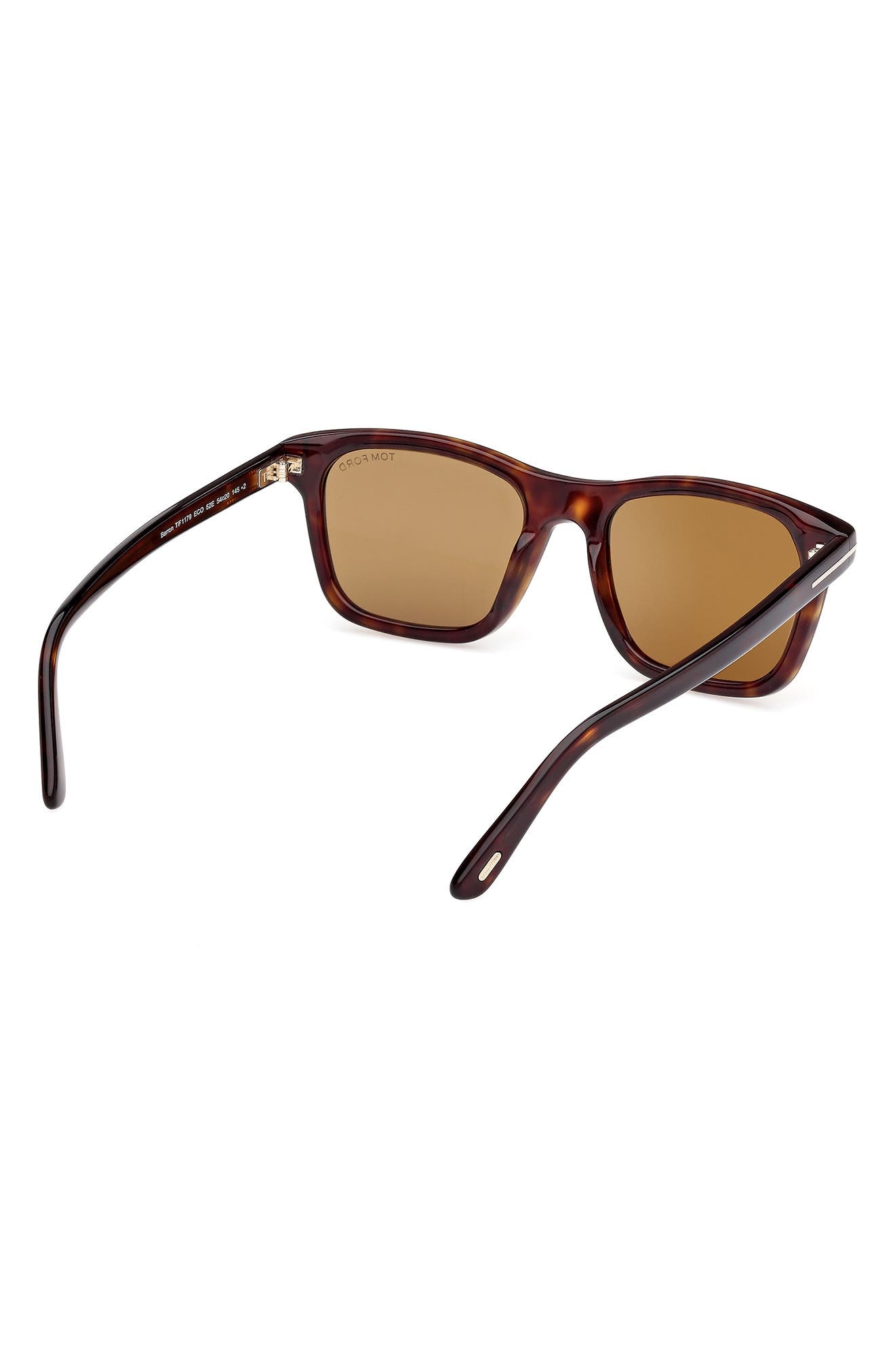 TOM FORD Barron 54mm Square Sunglasses in Havana Eco /T Logo /Brown at Nordstrom - 5