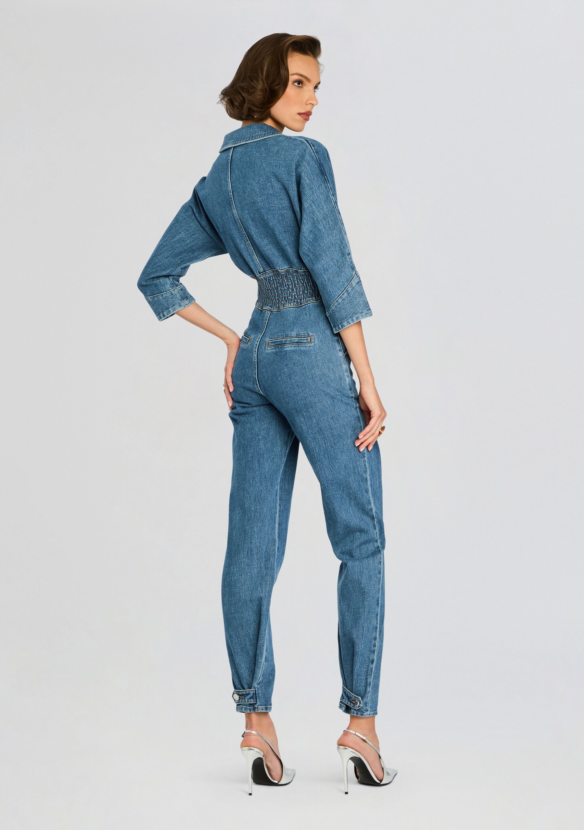 DEIDRA DENIM JUMPSUIT - 4