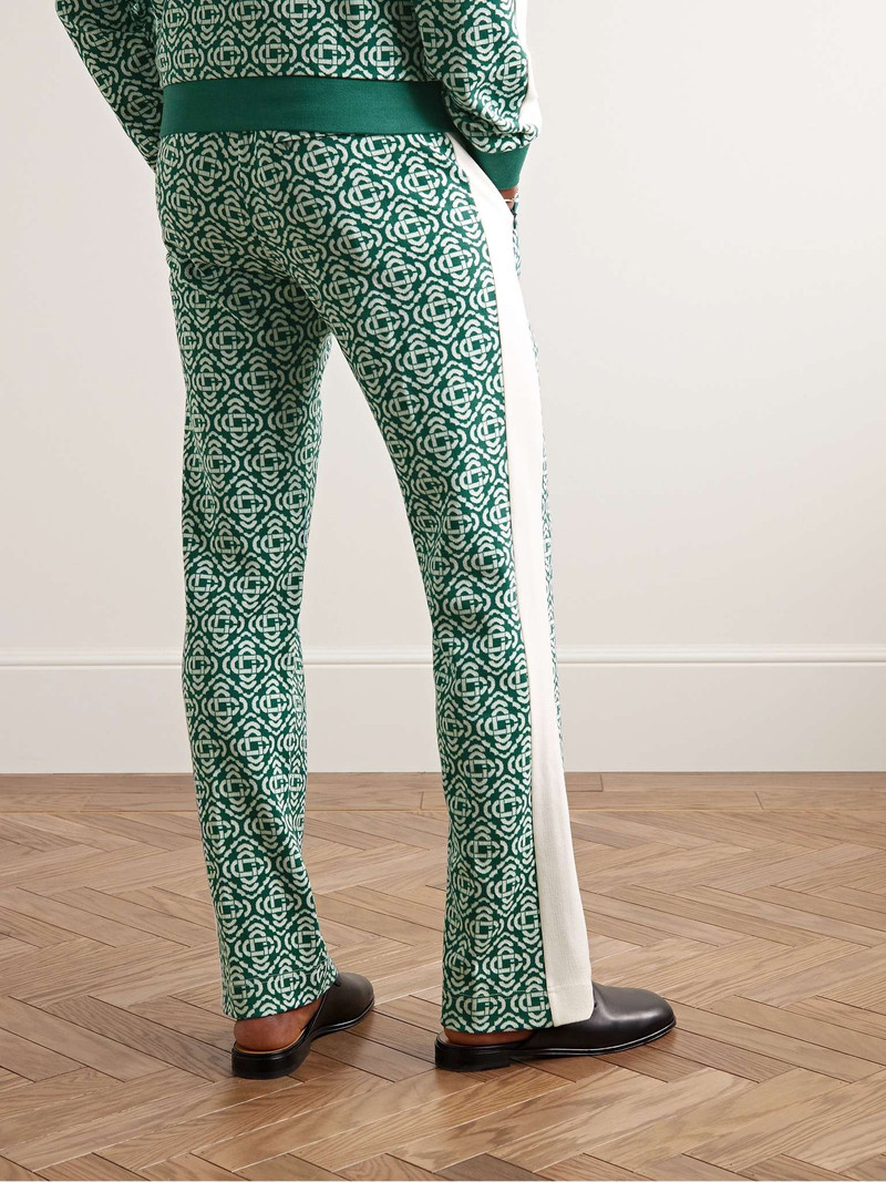 Straight-Leg Logo-Jacquard Cotton-Blend Track Pants 4