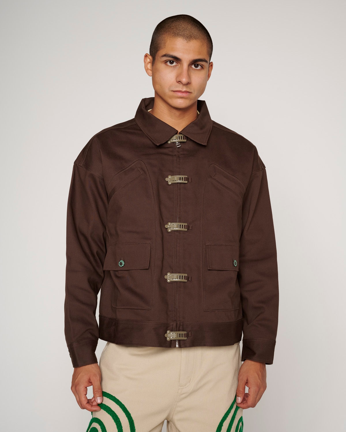 Industrial Work Jacket - Brown - 4