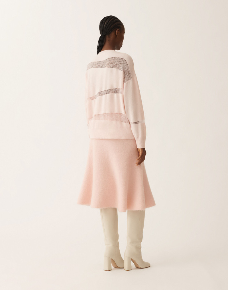 Sweater in Platinum and mohair 4