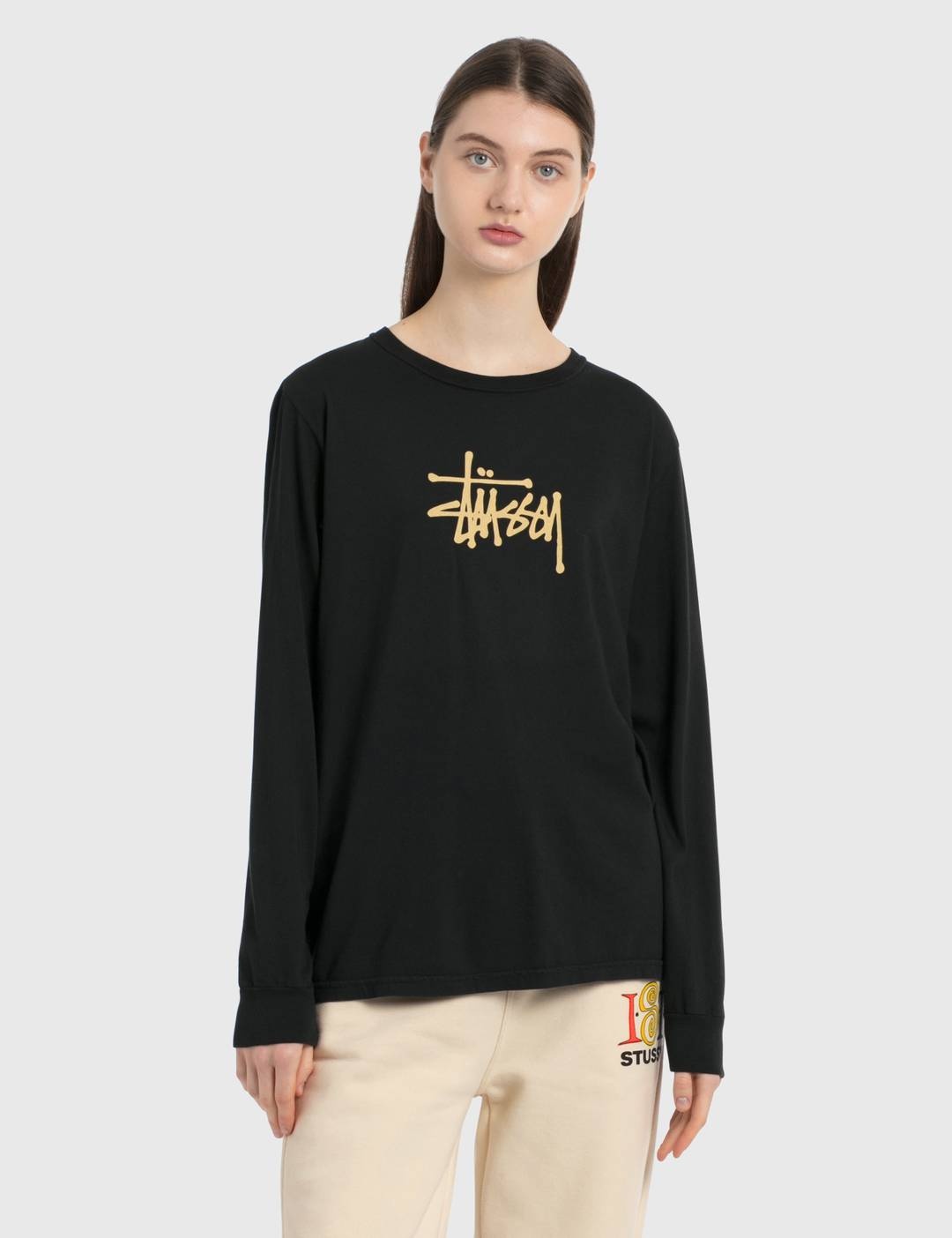 Basic Stussy Long Sleeve T-Shirt - 1