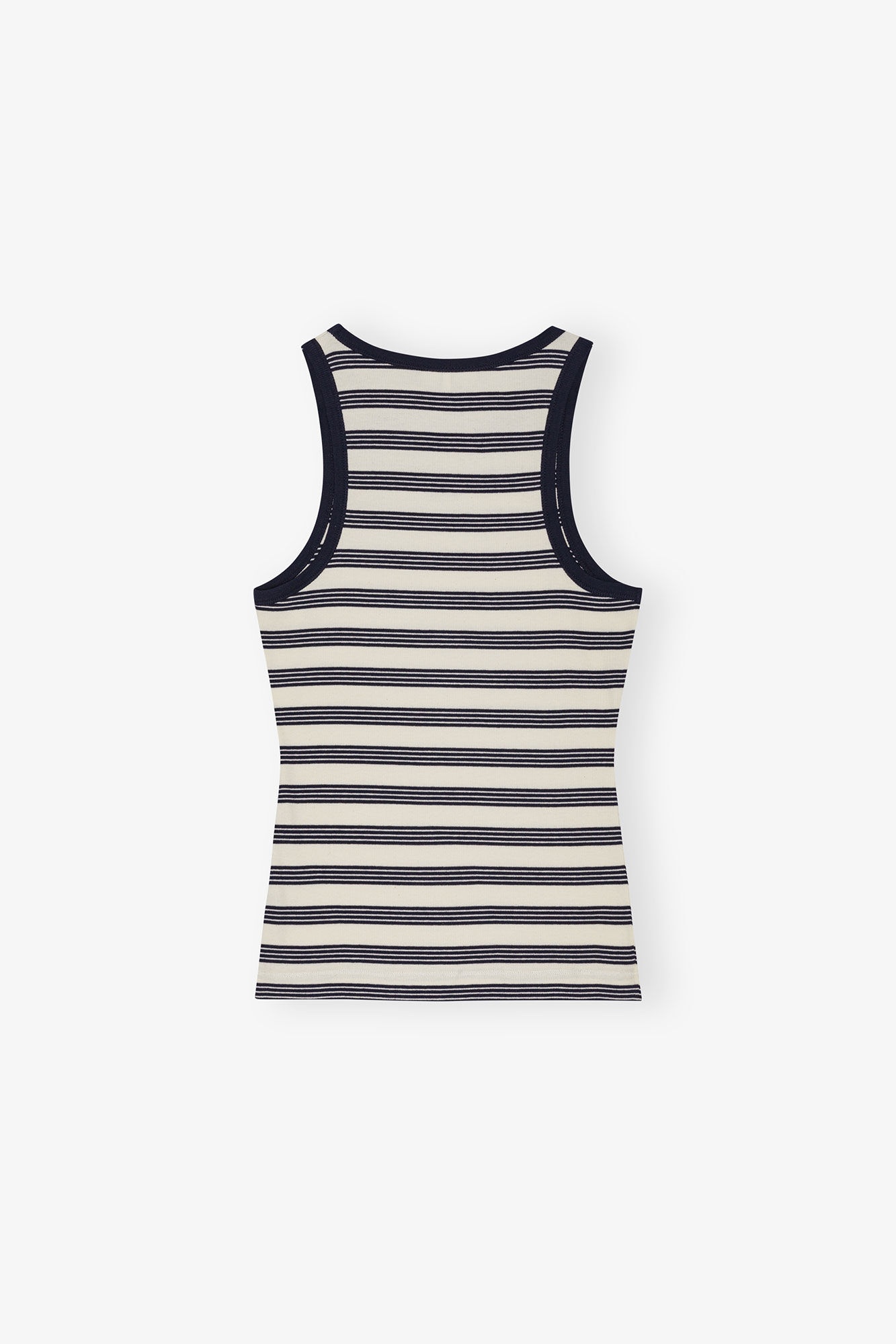STRIPED SOFT COTTON RIB TANK TOP - 6