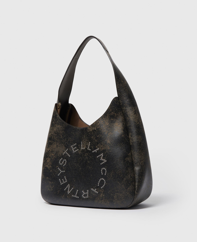 Stella McCartney Logo Slouchy Aged Large Hobo Bag outlook