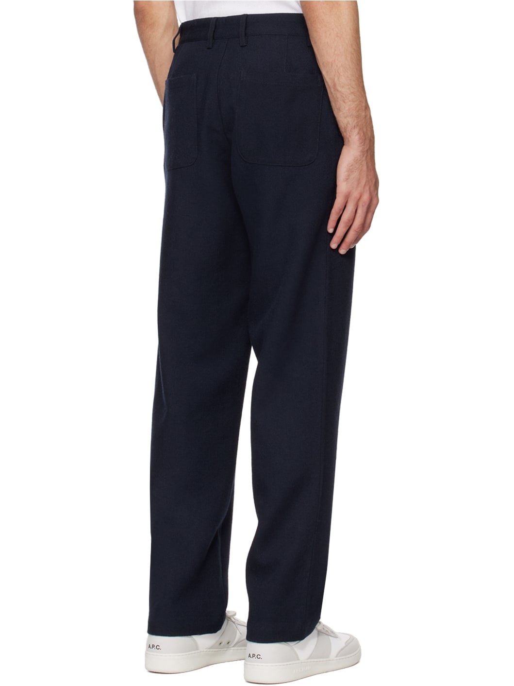 Navy Chore Trousers - 3