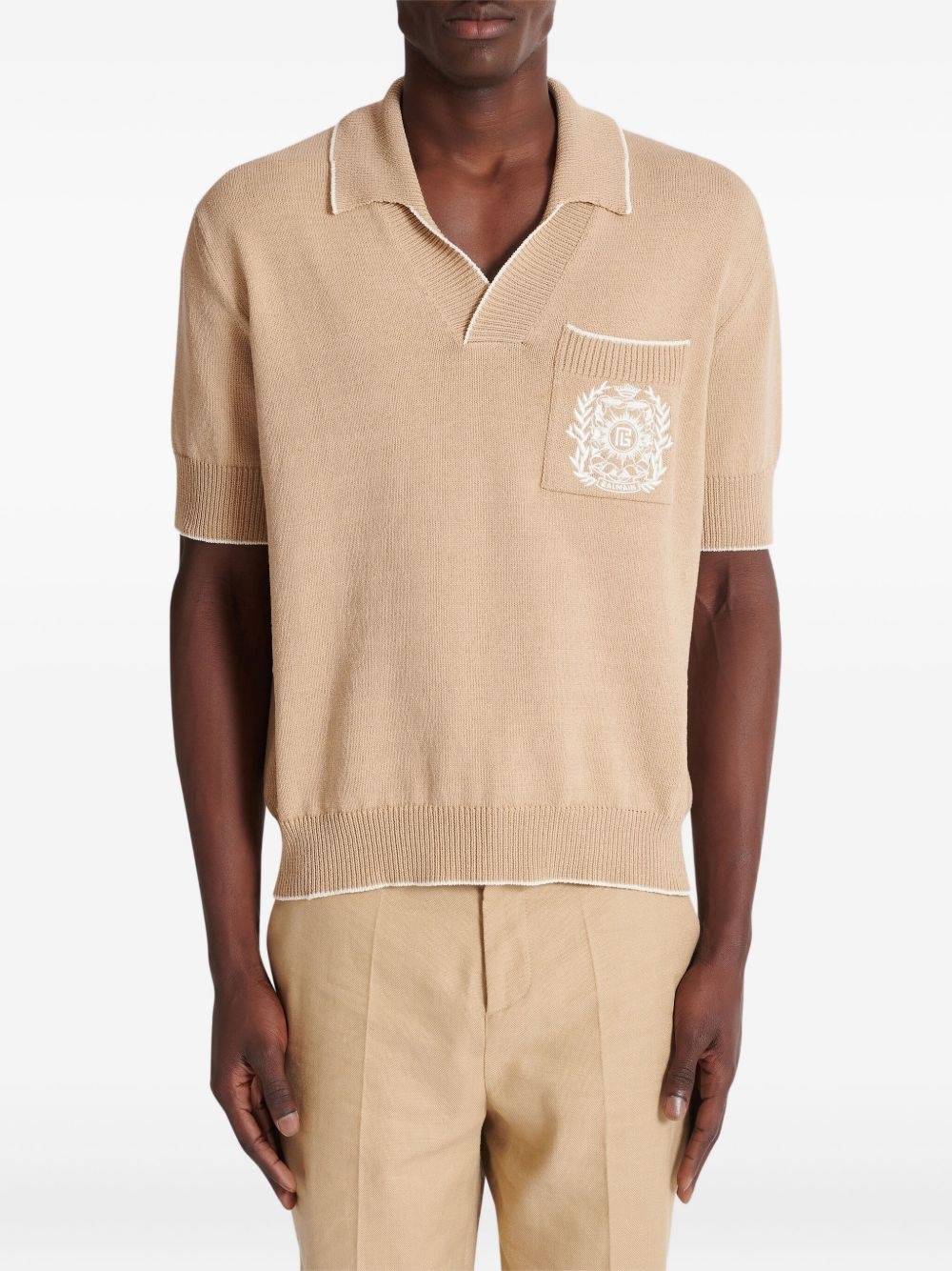 embroidered polo shirt - 3