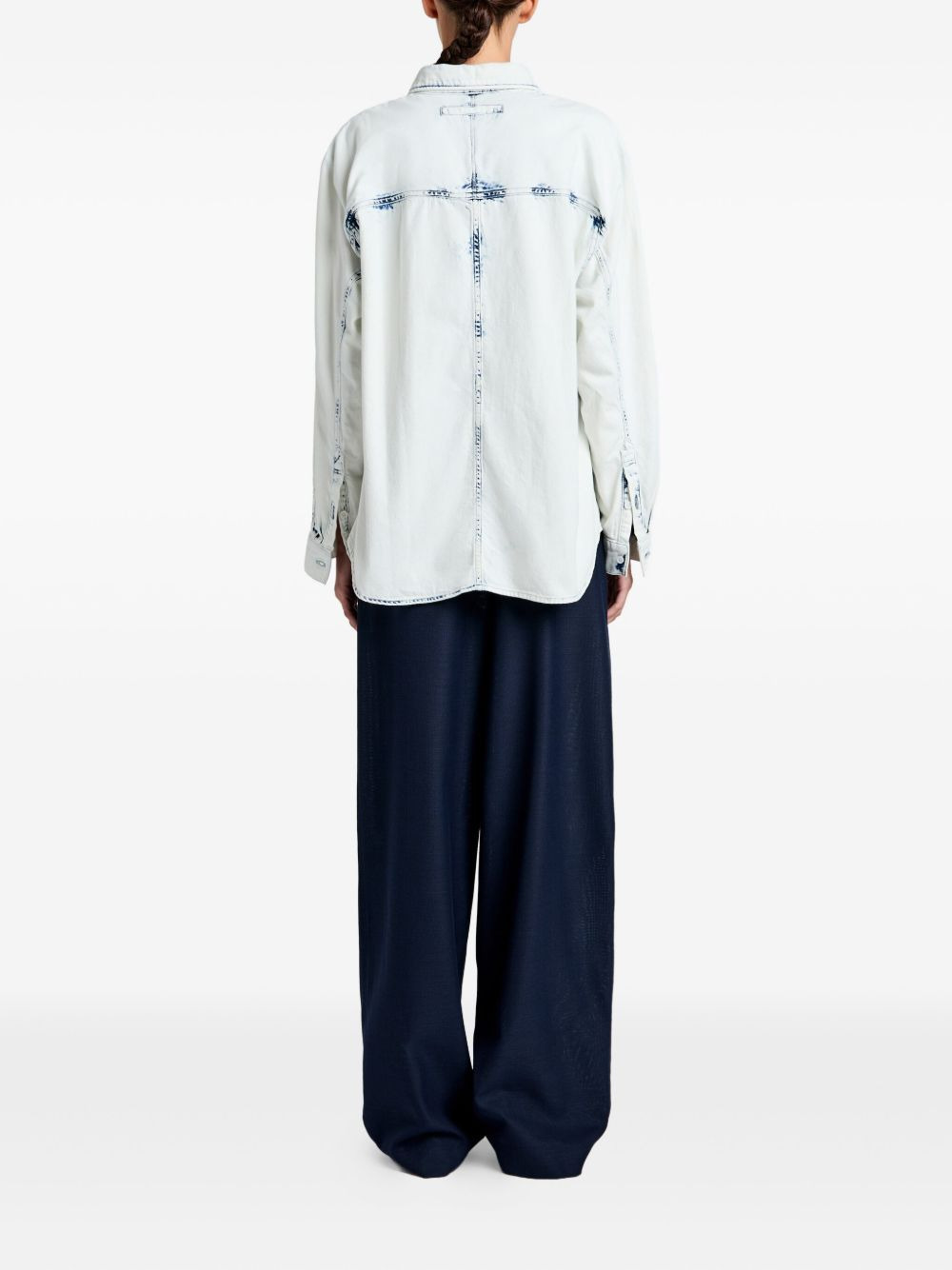 Kruger bleach-effect denim shirt - 4
