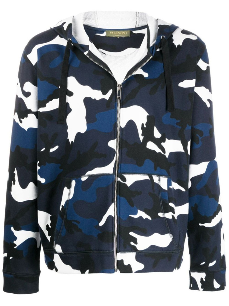 camouflage-print hoodie 1