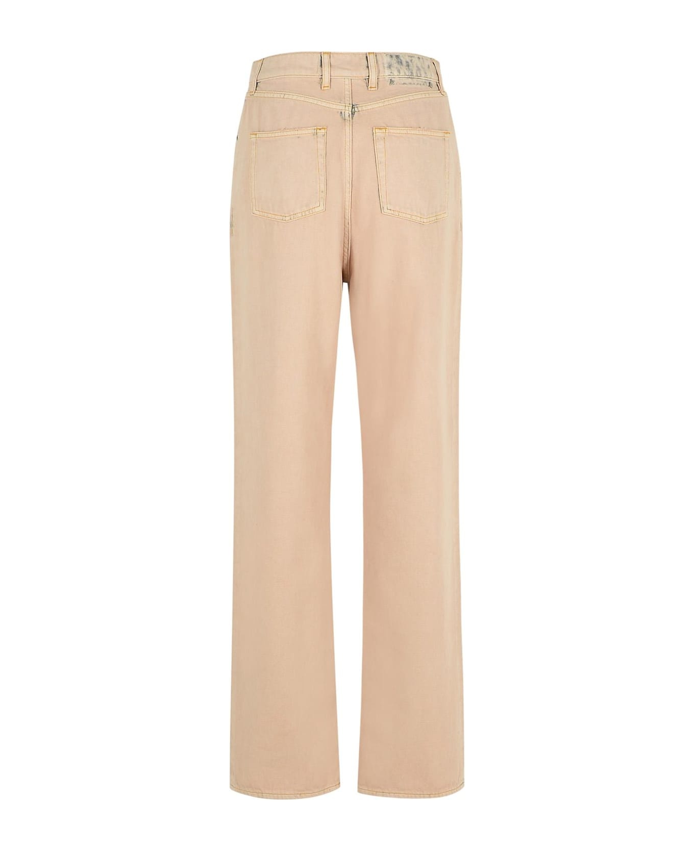 'kim' Pink Cotton Jeans - 3