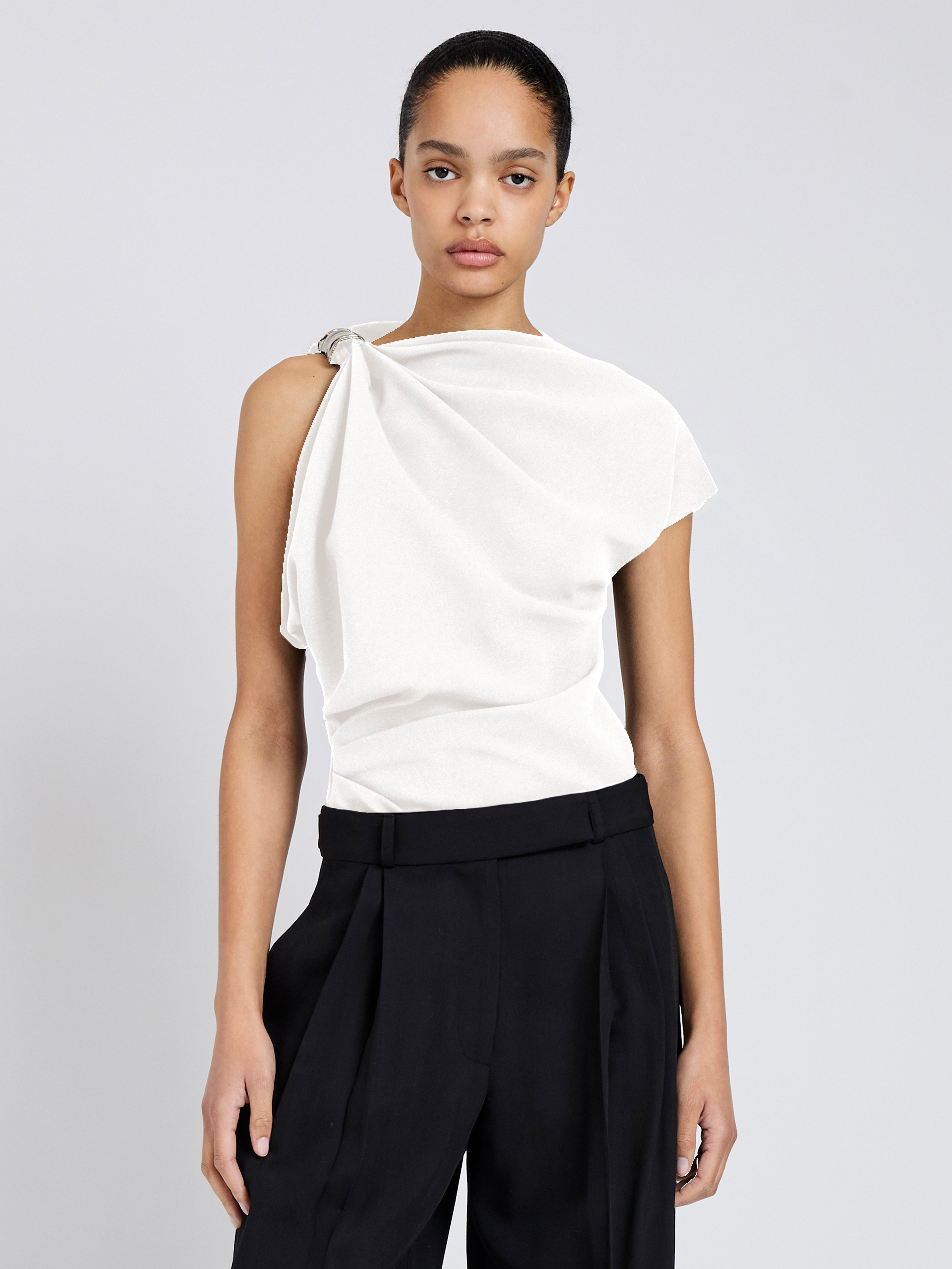 Malika Top in Matte Double Crepe - 2