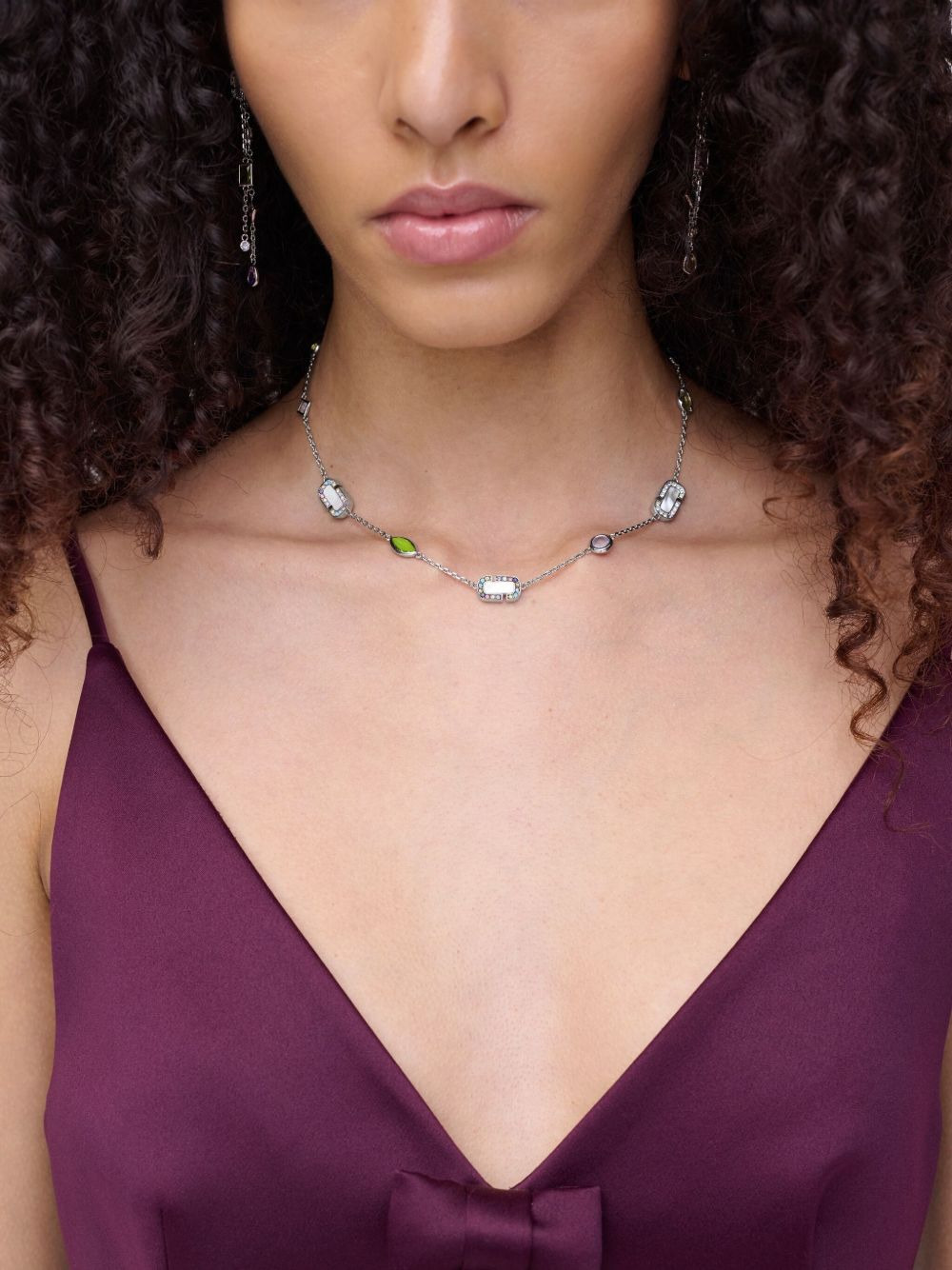 crystal-embellished necklace - 2