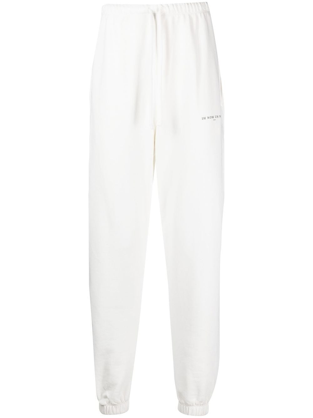 logo-print cotton track pants - 1