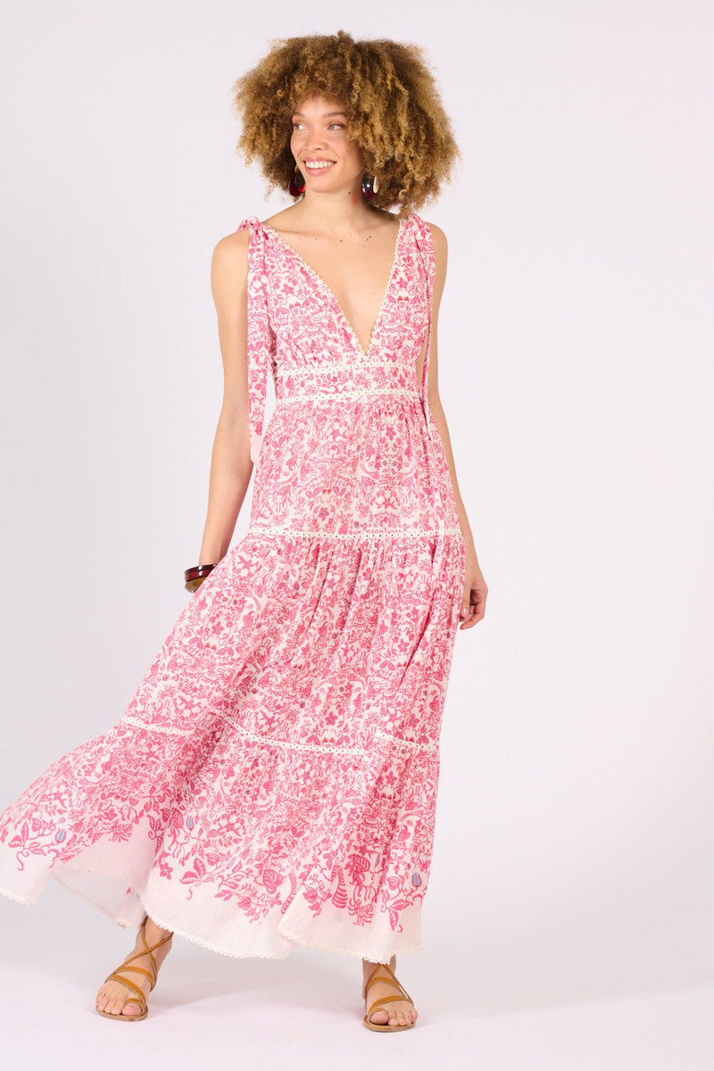 Long Dress Perla - Pink Tiare 1