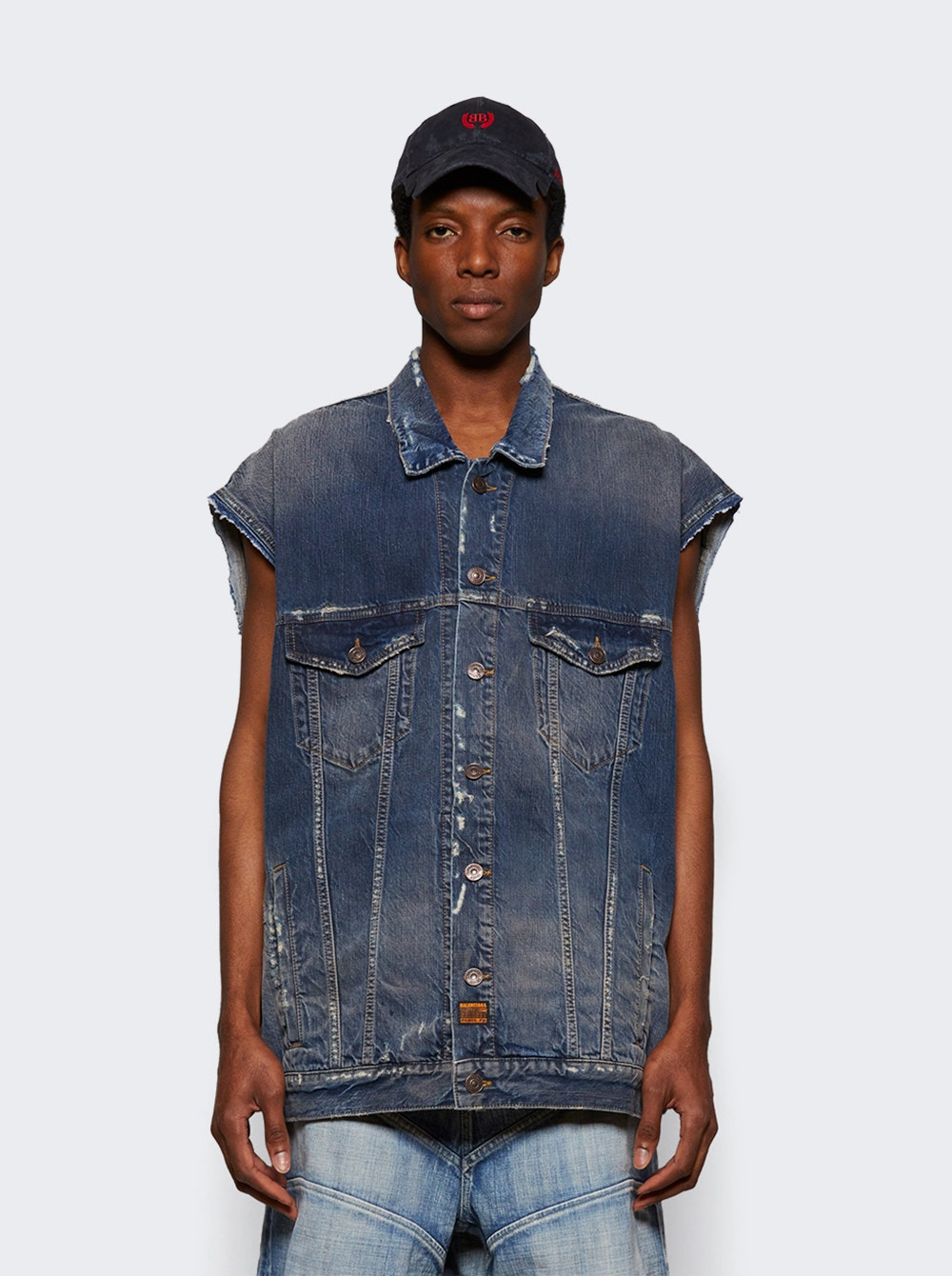 Sleeveless Jacket Blue - 2