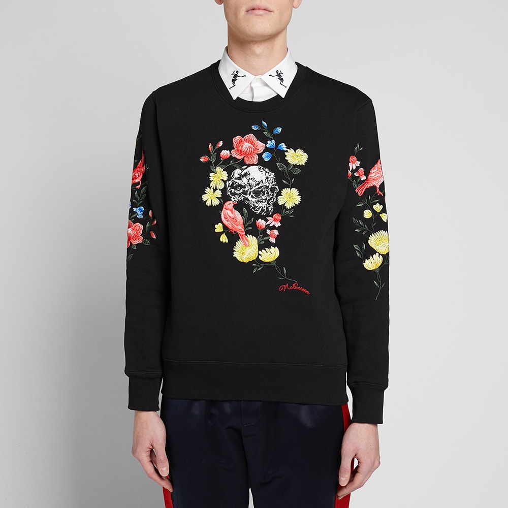 Alexander McQueen Floral Skull Crew Sweat - 4