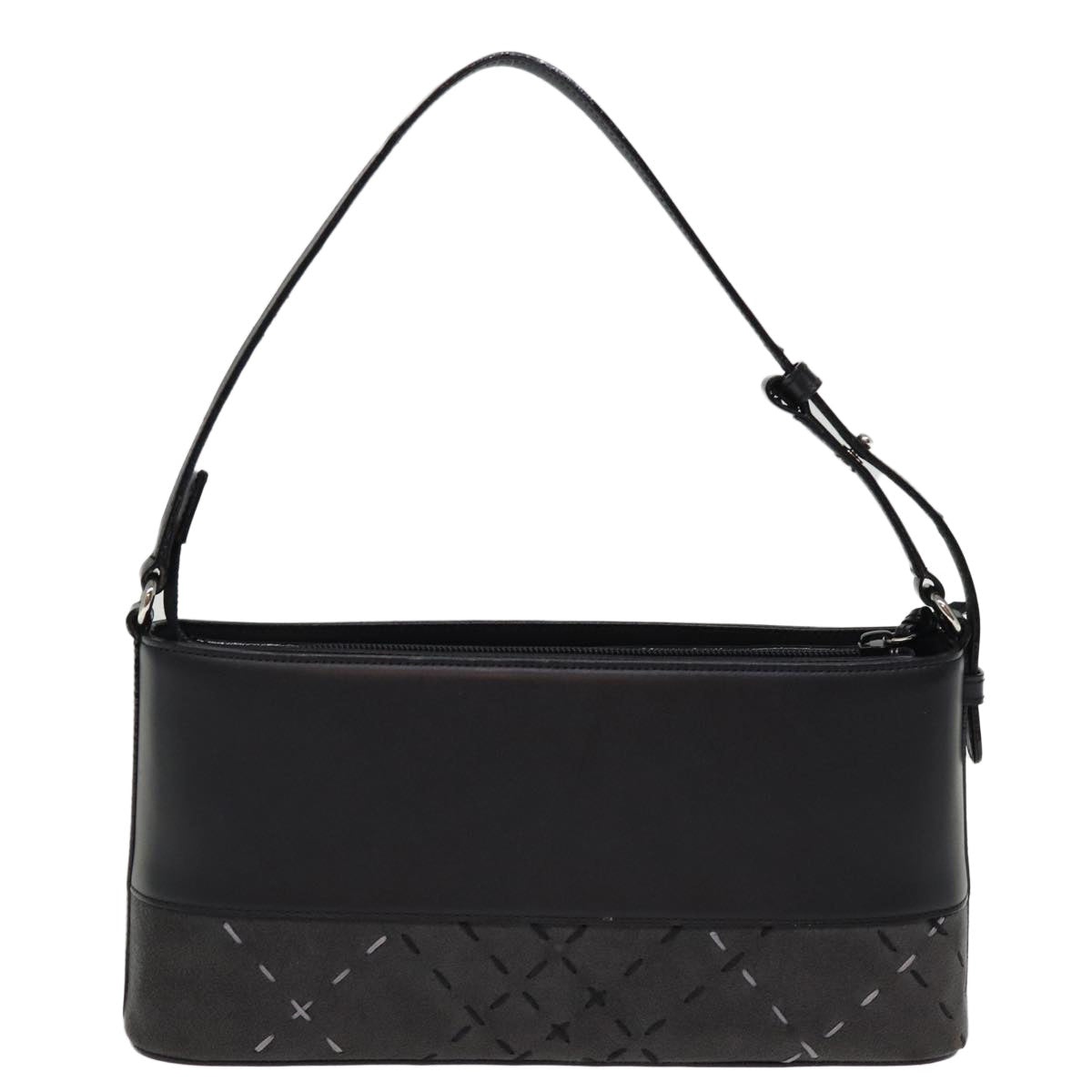 Burberry Hand Bag Leather Black - 2