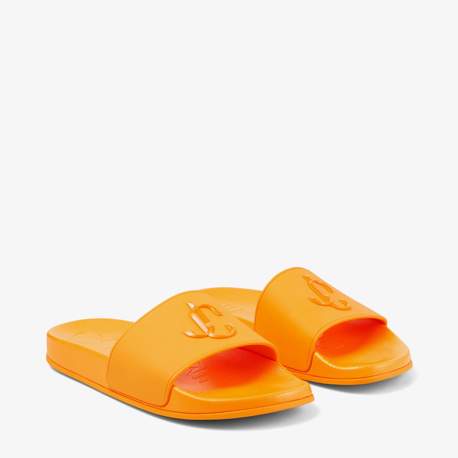 Port/F
Neon Orange Rubber Slides with JC Monogram - 3
