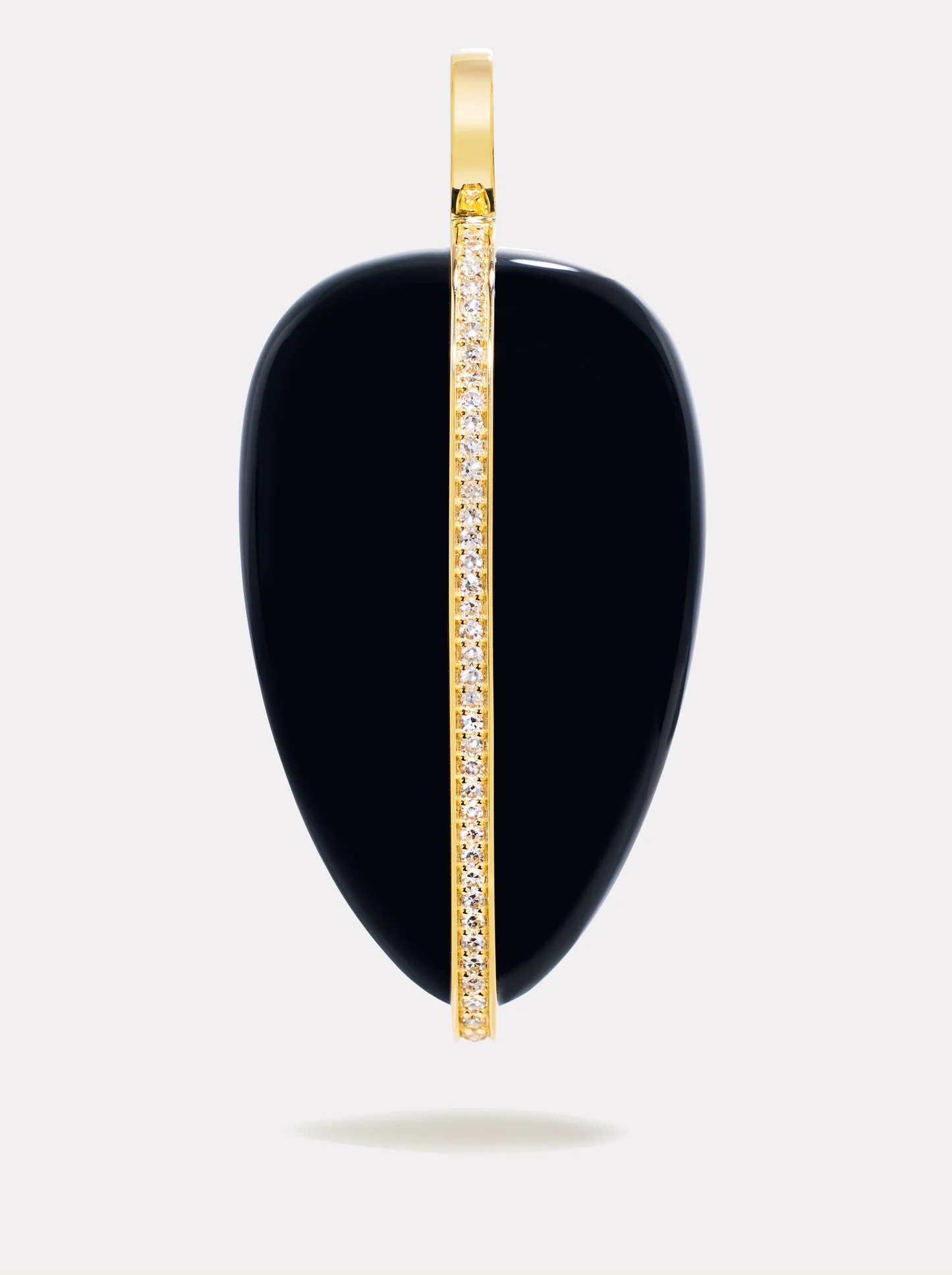 XL Diamond Pebble Pendant | Black Onyx - 1