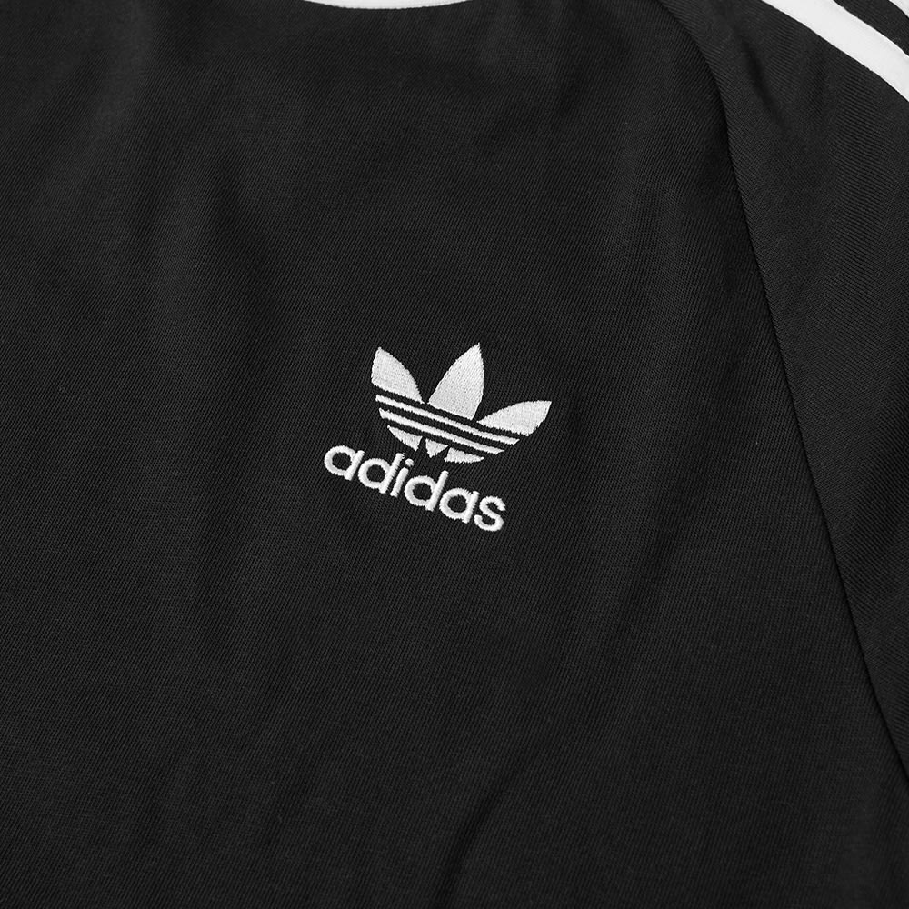 Adidas Long Sleeve 3 Stripe Tee - 2