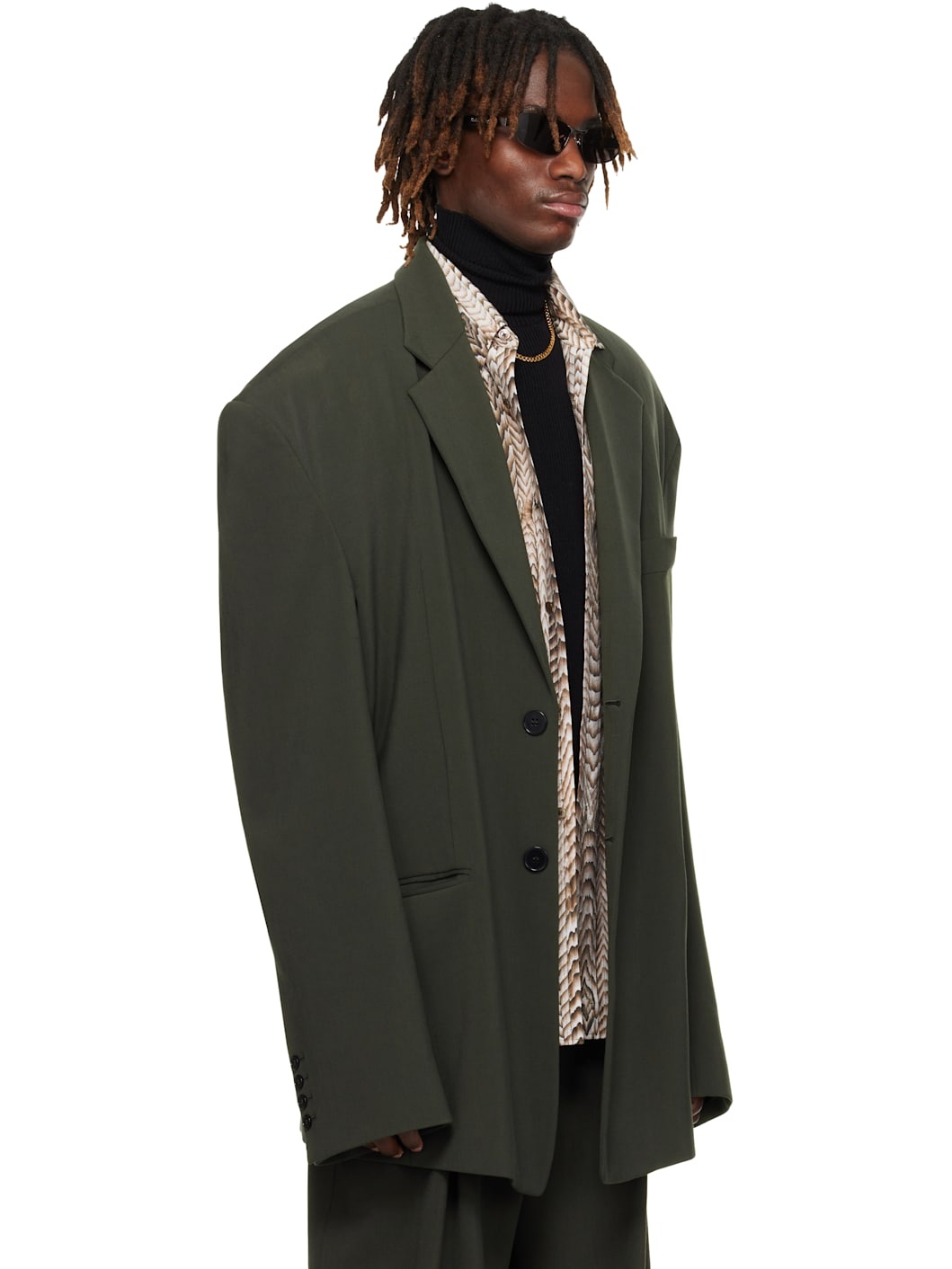 Gray Misfit Blazer - 2