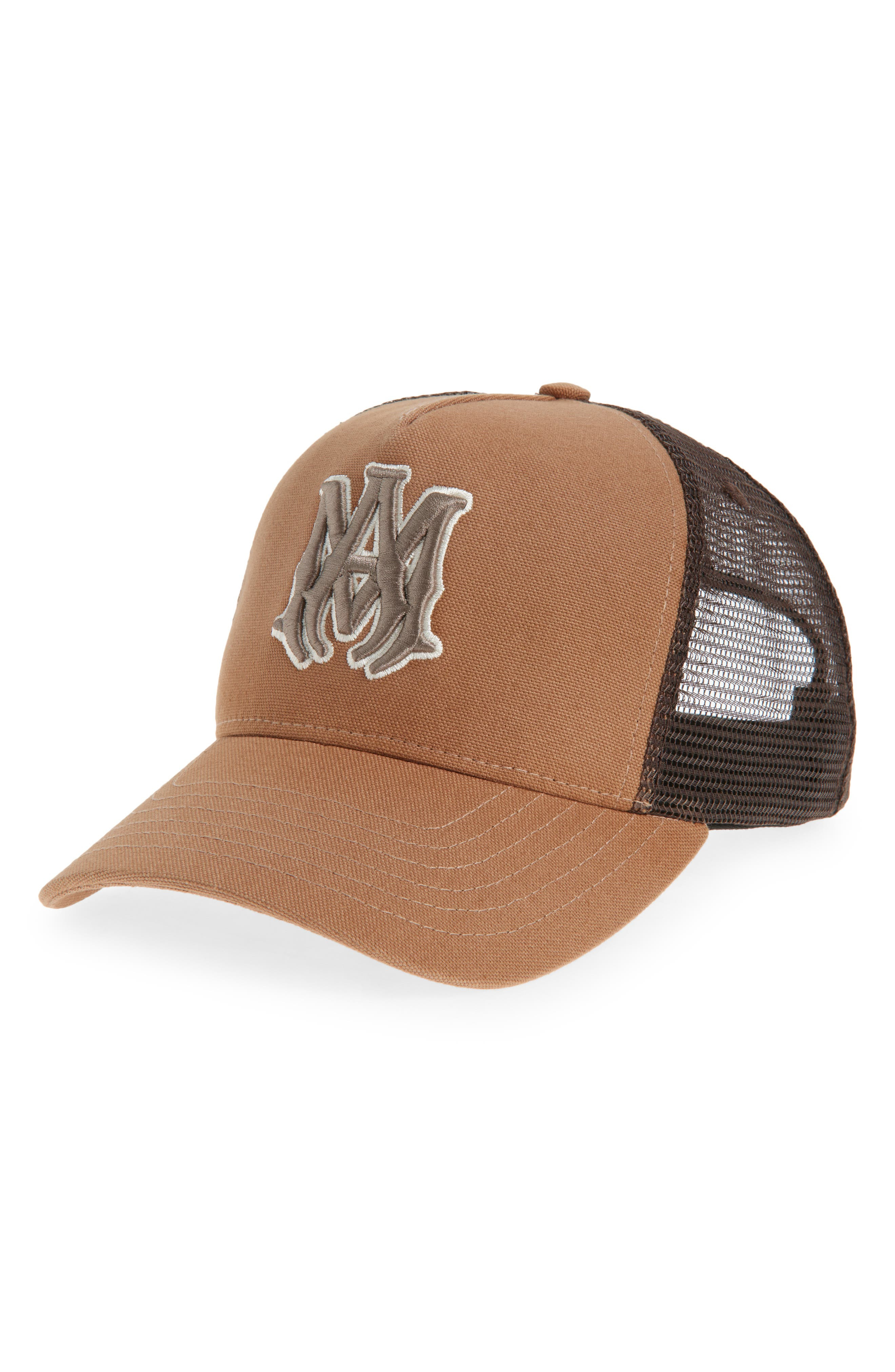 AMIRI MA Logo Trucker Hat in Malt at Nordstrom - 1