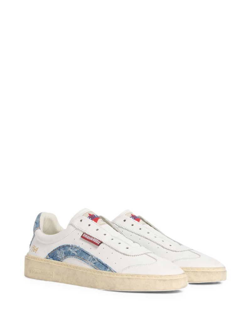DSQUARED2 denim panel sneakers outlook