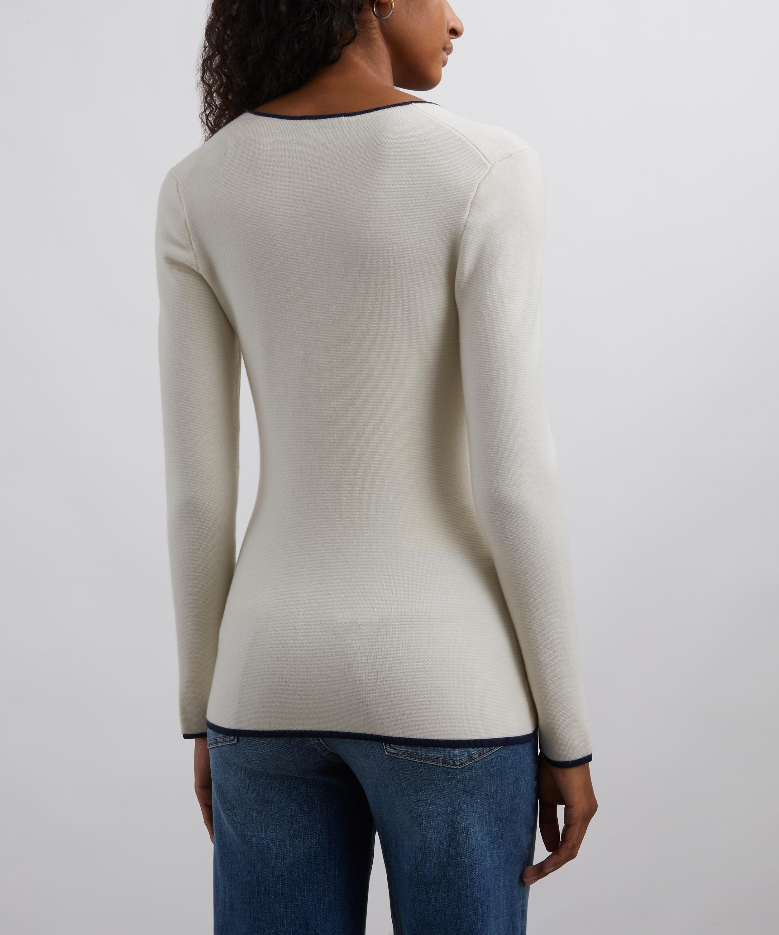 Ella Scoop-Neck Zip-Up Cardigan - 4