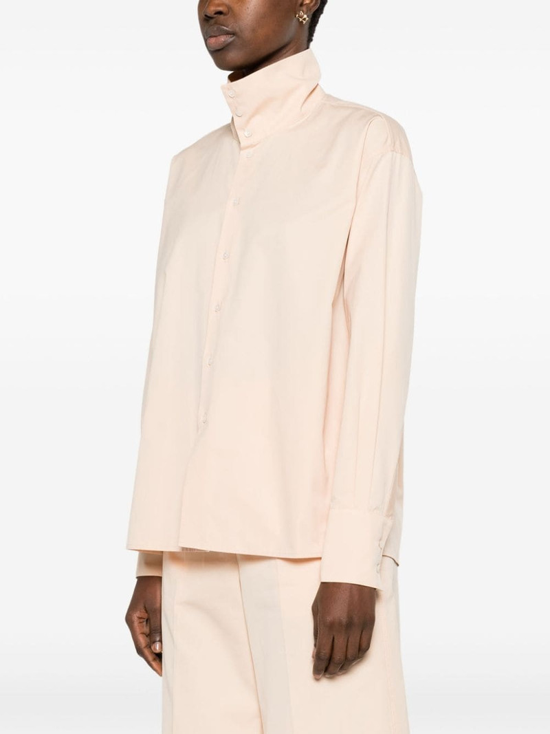stand up-collar poplin shirt 3