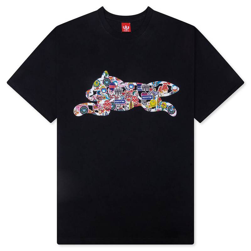 STICKERS S/S TEE - BLACK 1