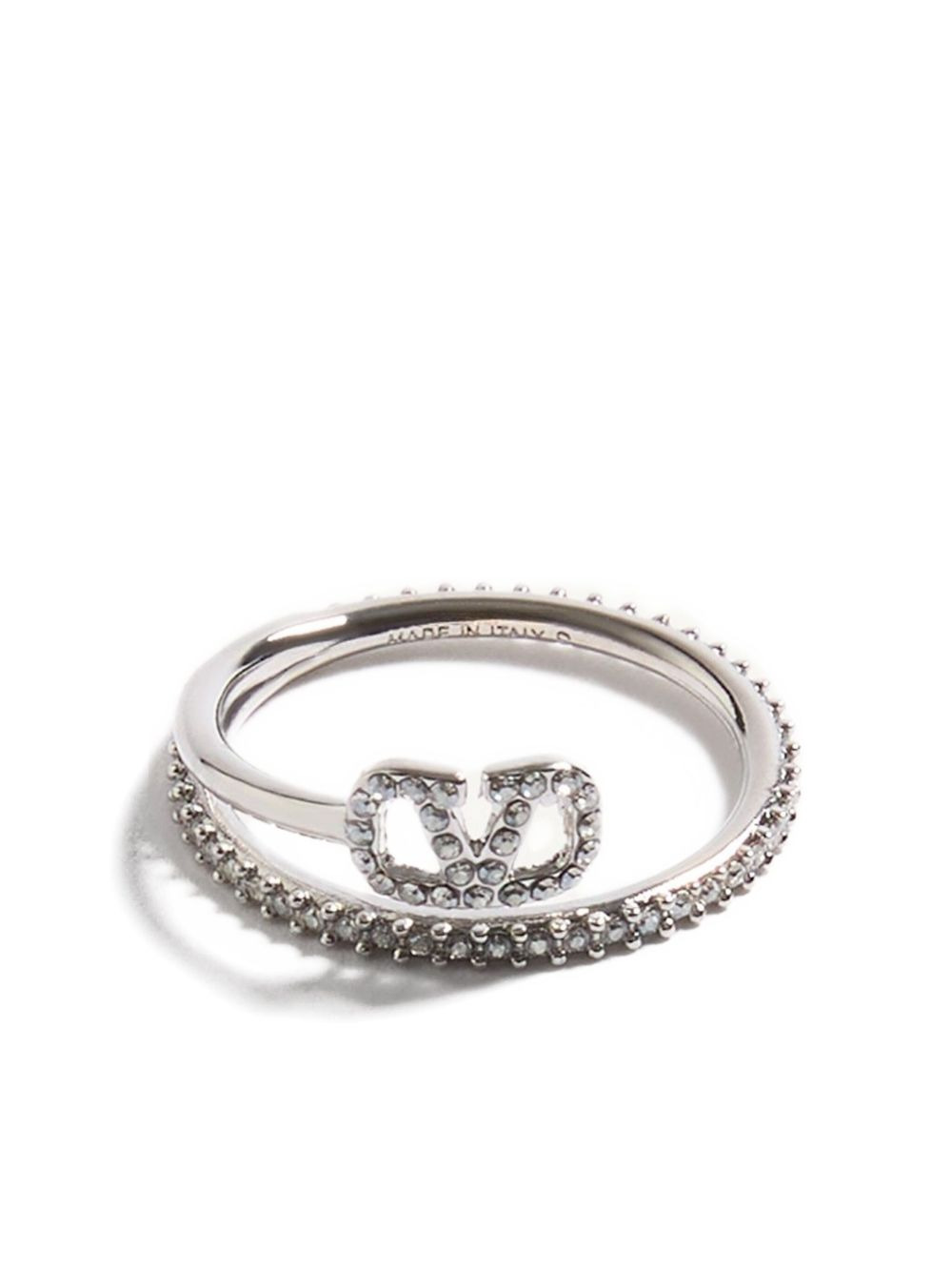 VLogo Signature crystal ring - 1